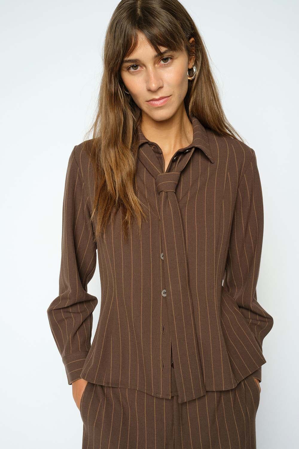 Mos Mosh Blouse Calvi York Bruin