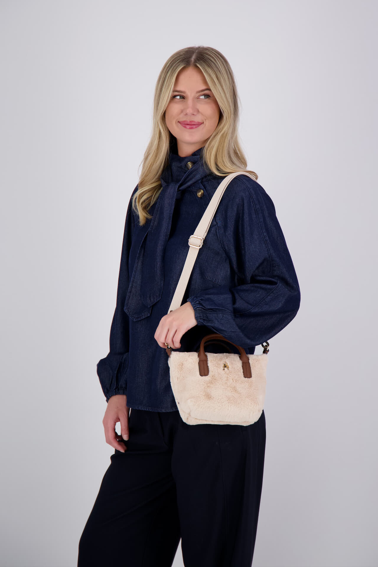 Tommy Hilfiger Tas Popette micro Beige
