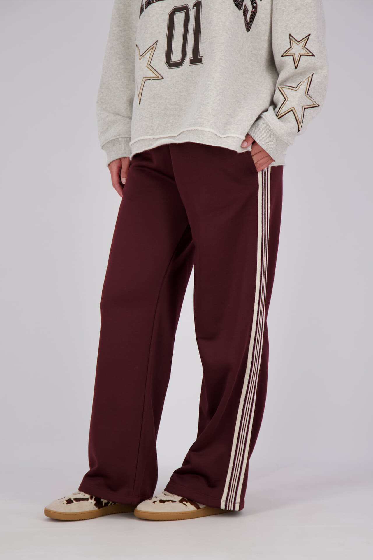 The Shirt Project Broek Bordeaux Rood