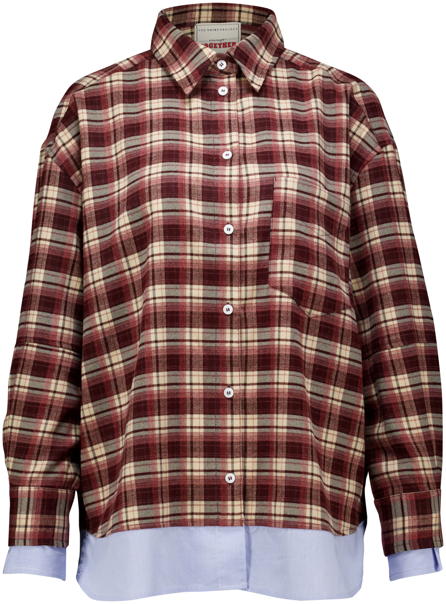 The Shirt Project Blouse Bordeaux Rood