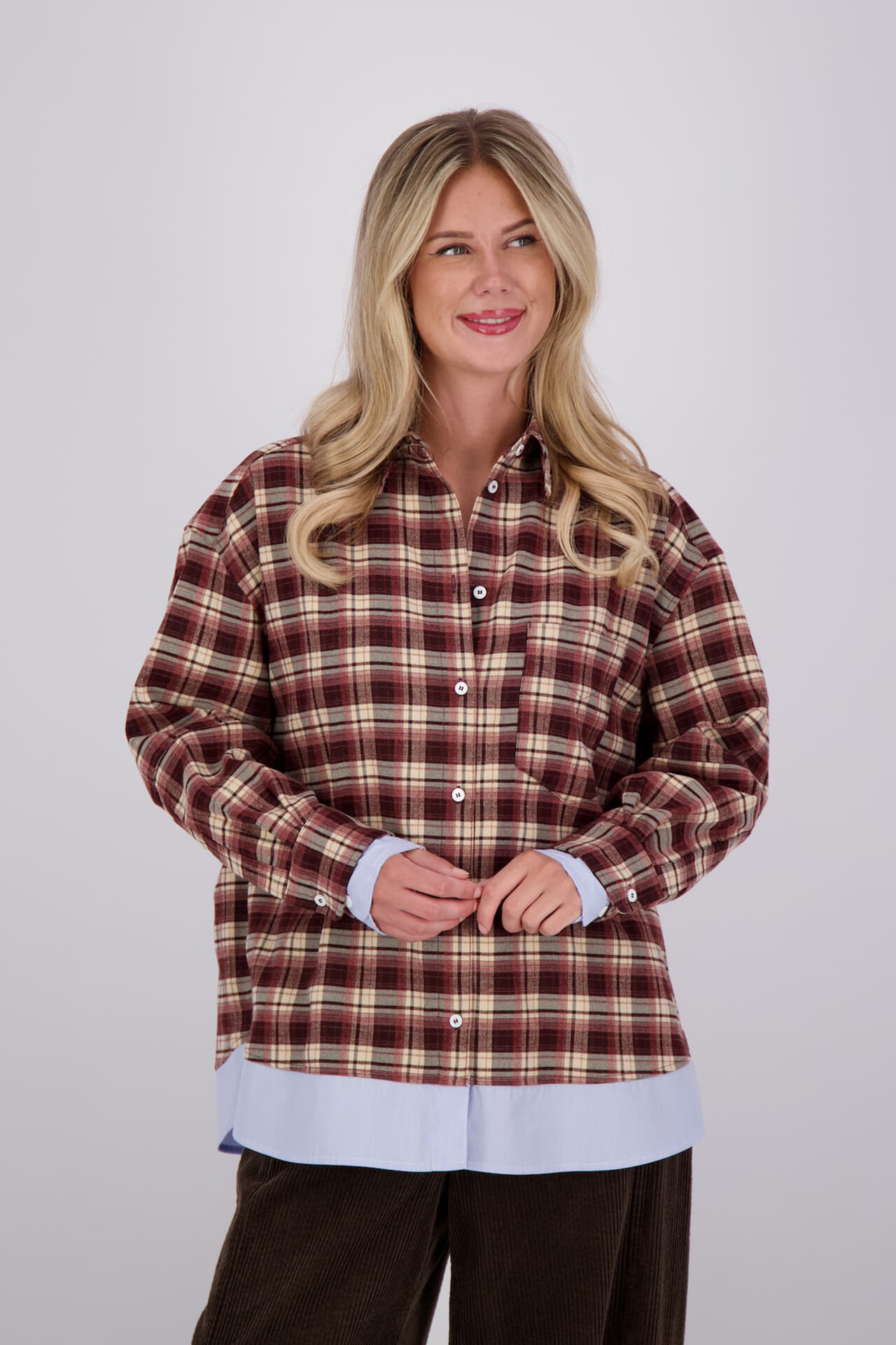 The Shirt Project Blouse Bordeaux Rood