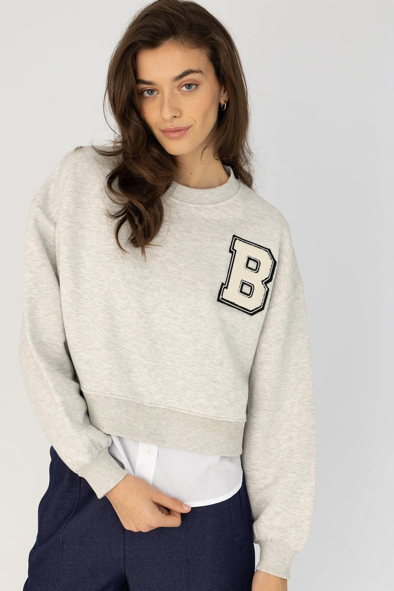 Anna Blue Sweater Chesa Grijs