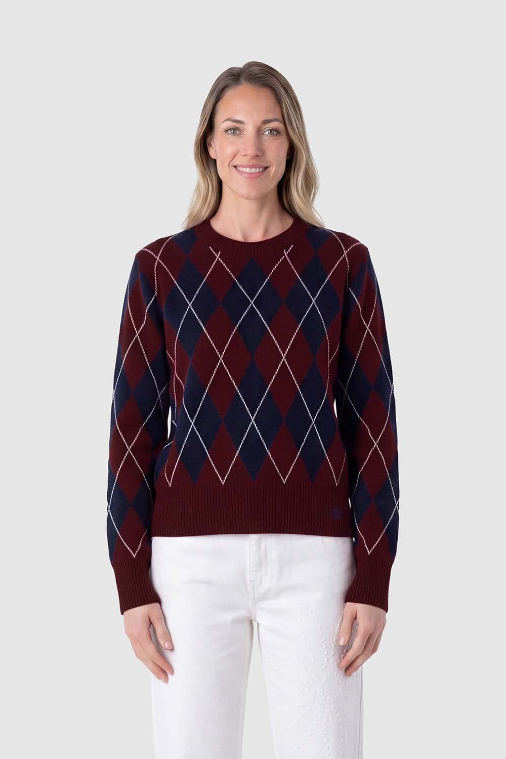 Anna Blue Trui Maeve Bordeaux Rood