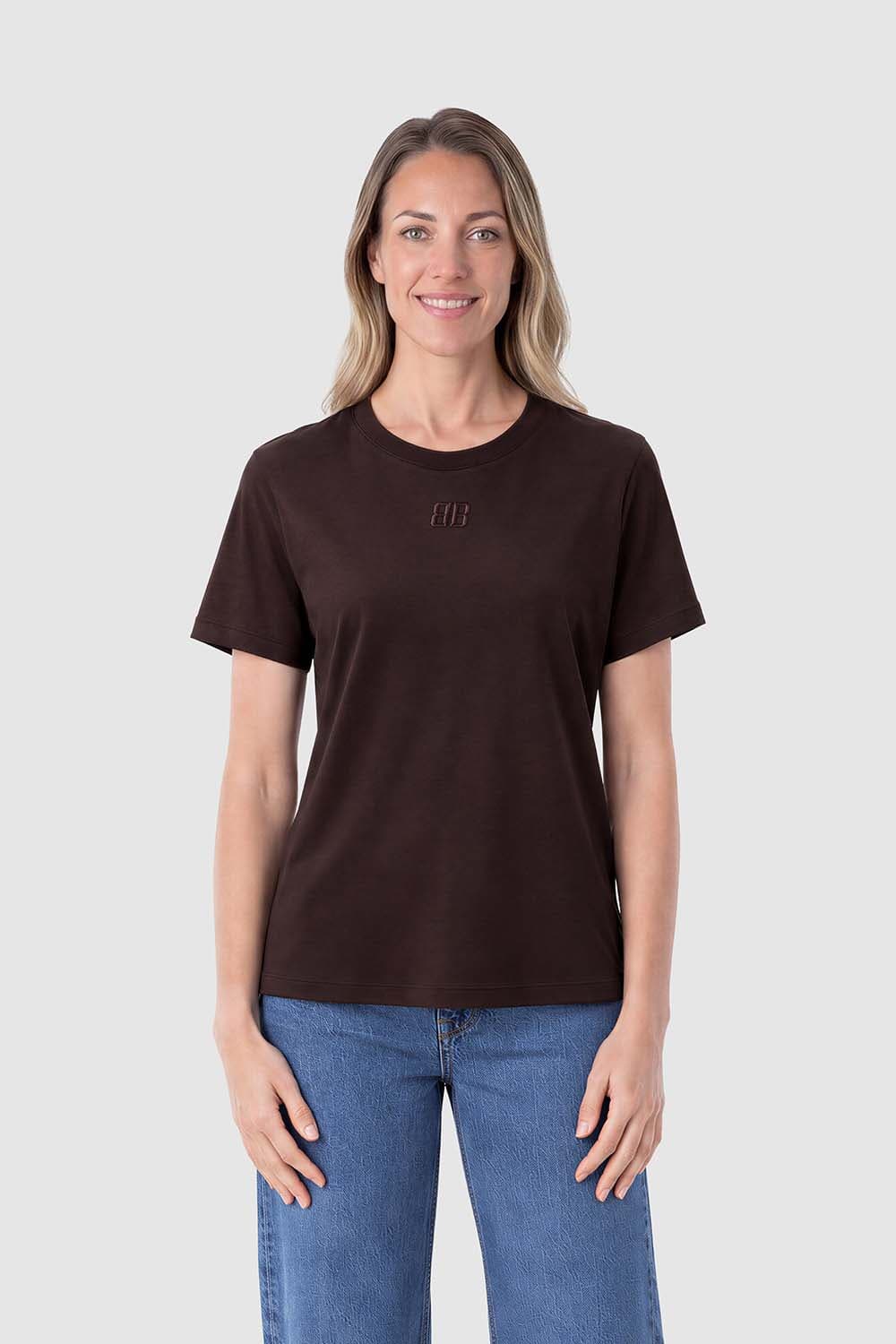 Anna Blue T shirt Slim Bruin