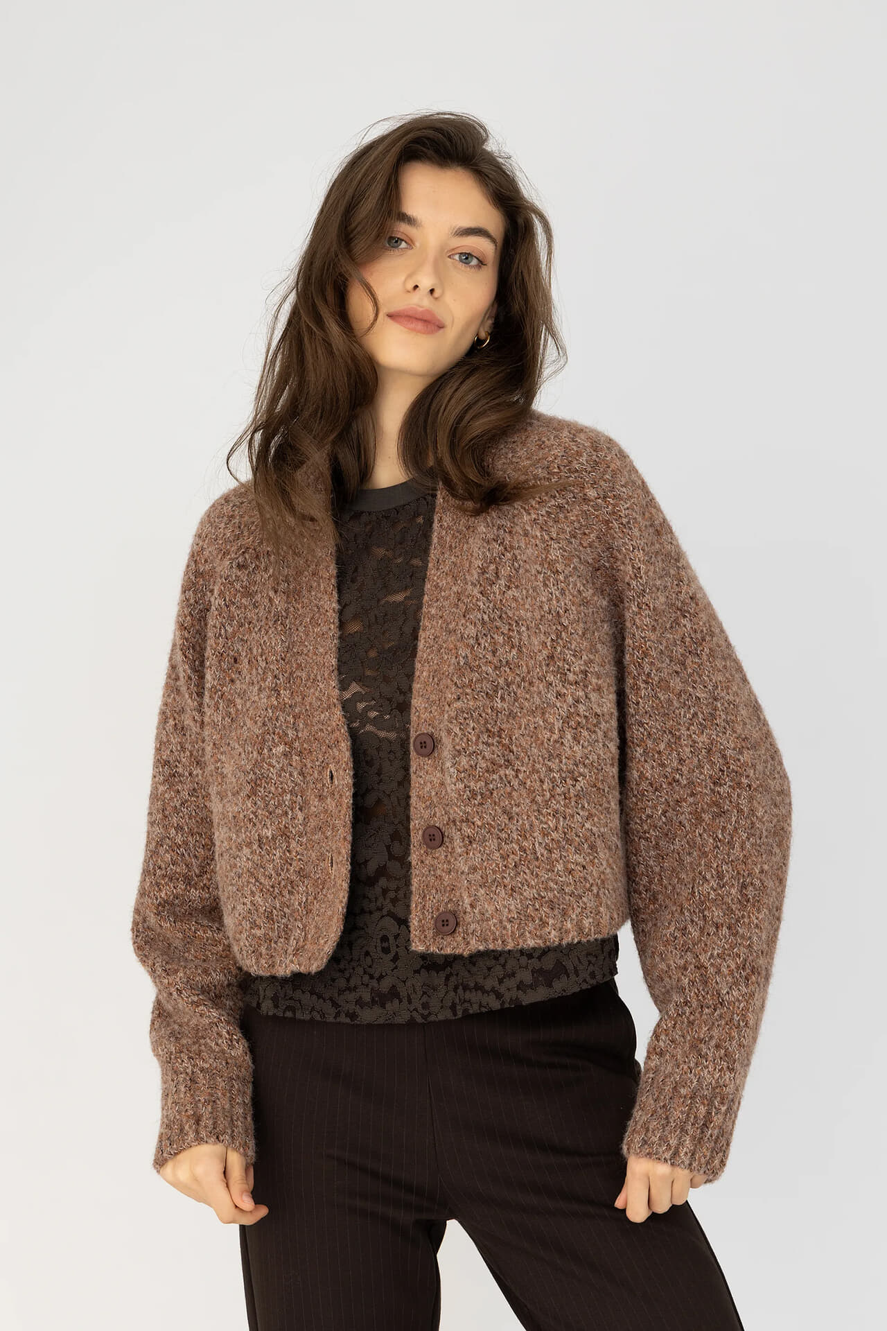 Anna Blue Vest Rumi Bruin