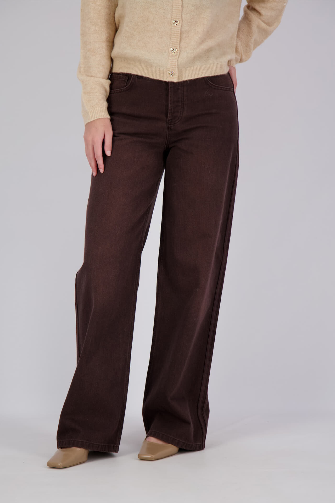 Anna Blue Broek Wider Bruin