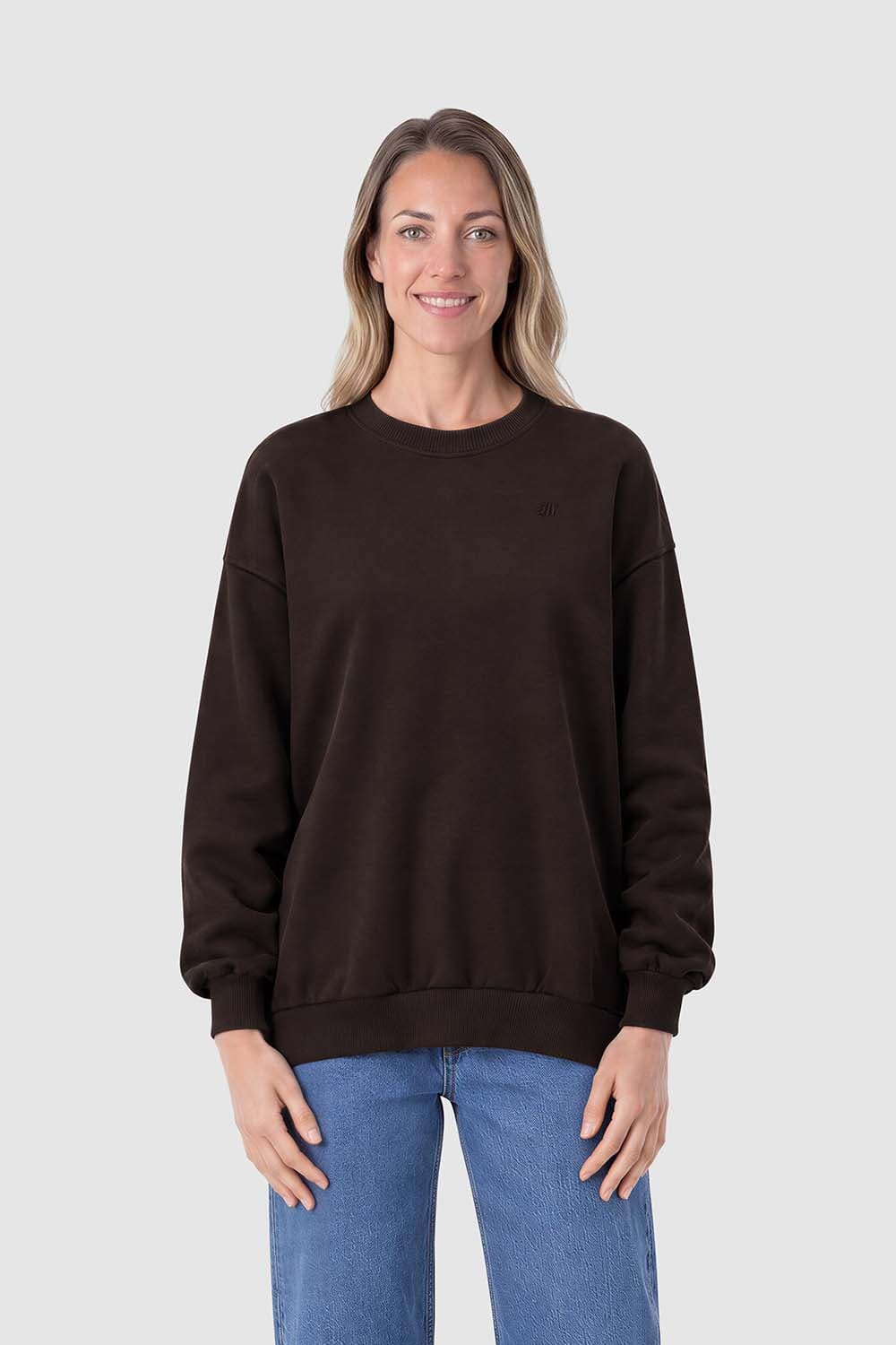 Anna Blue Sweater Crew Big Logo Bruin