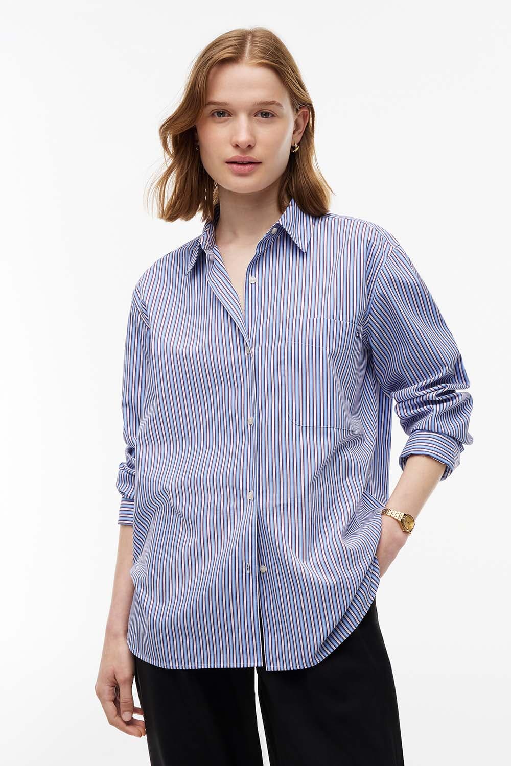 Tommy Hilfiger Blouse Ess Poplin Easy Fit Multi