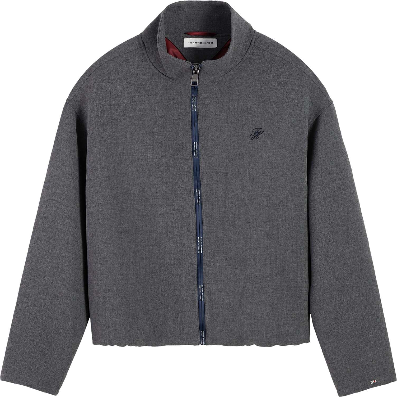 Tommy Hilfiger Bombervest Punto Grijs