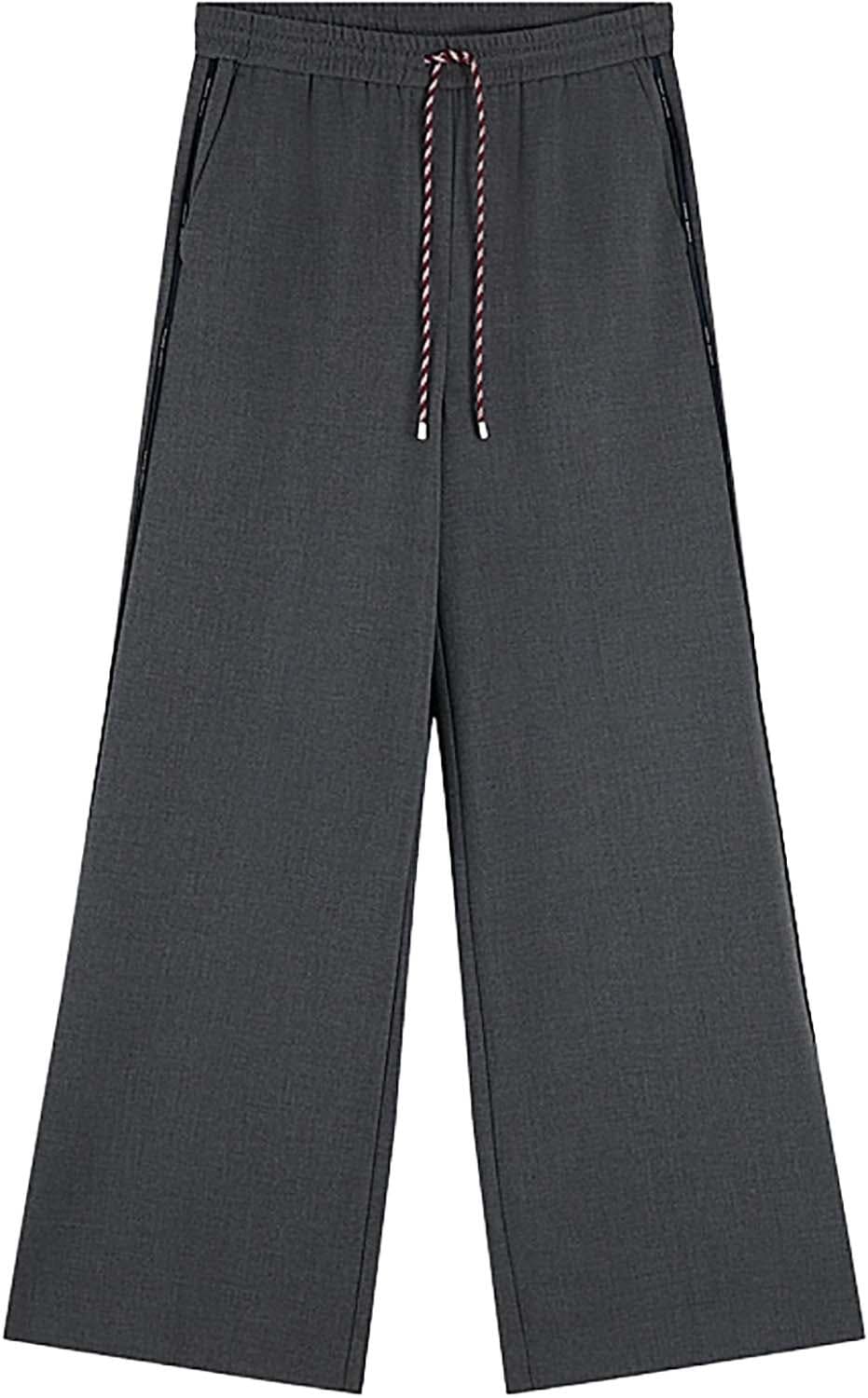 Tommy Hilfiger Broek Punto Wide Leg Grijs