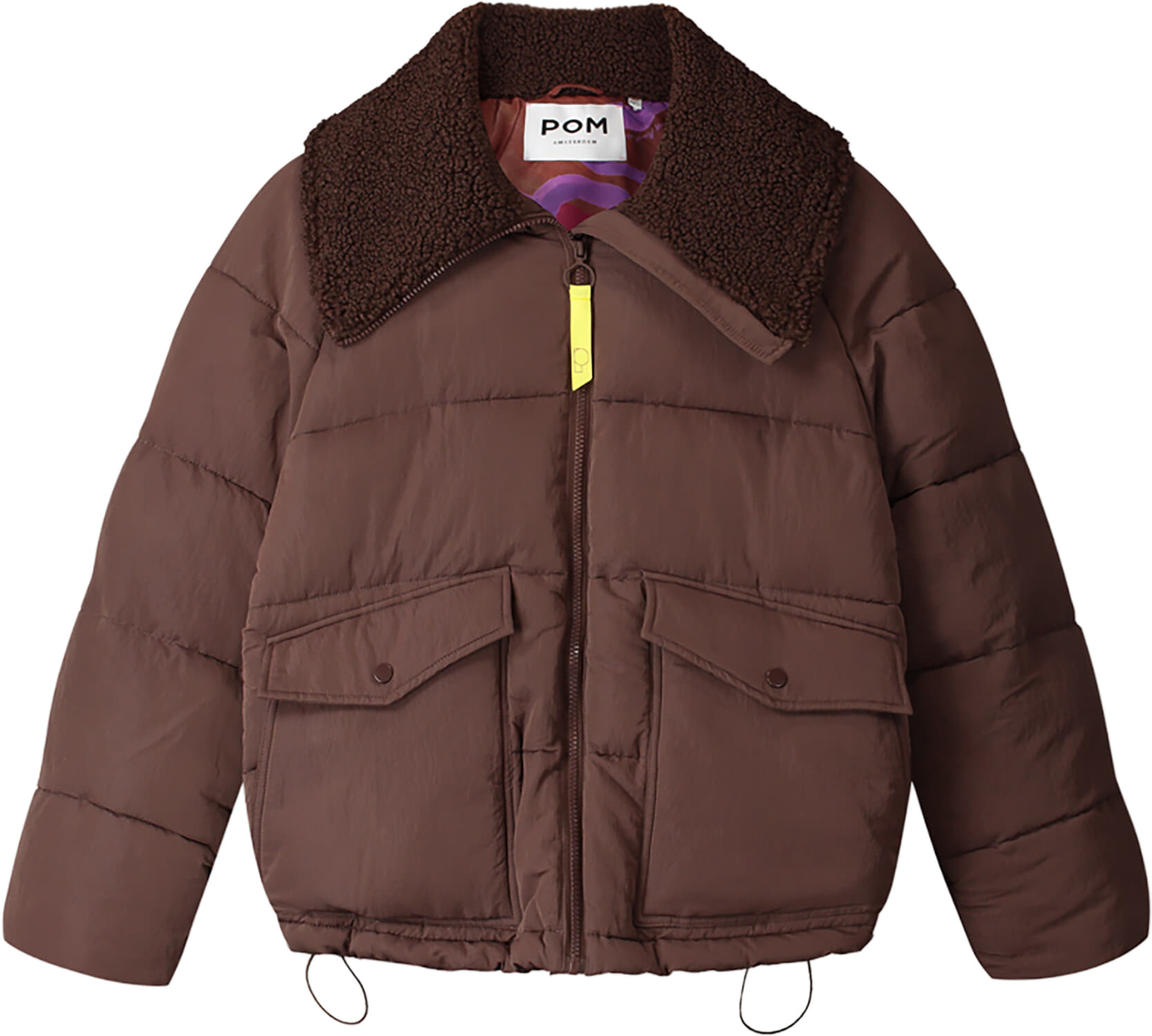 Pom Amsterdam Jas Coco Chocolate Bruin