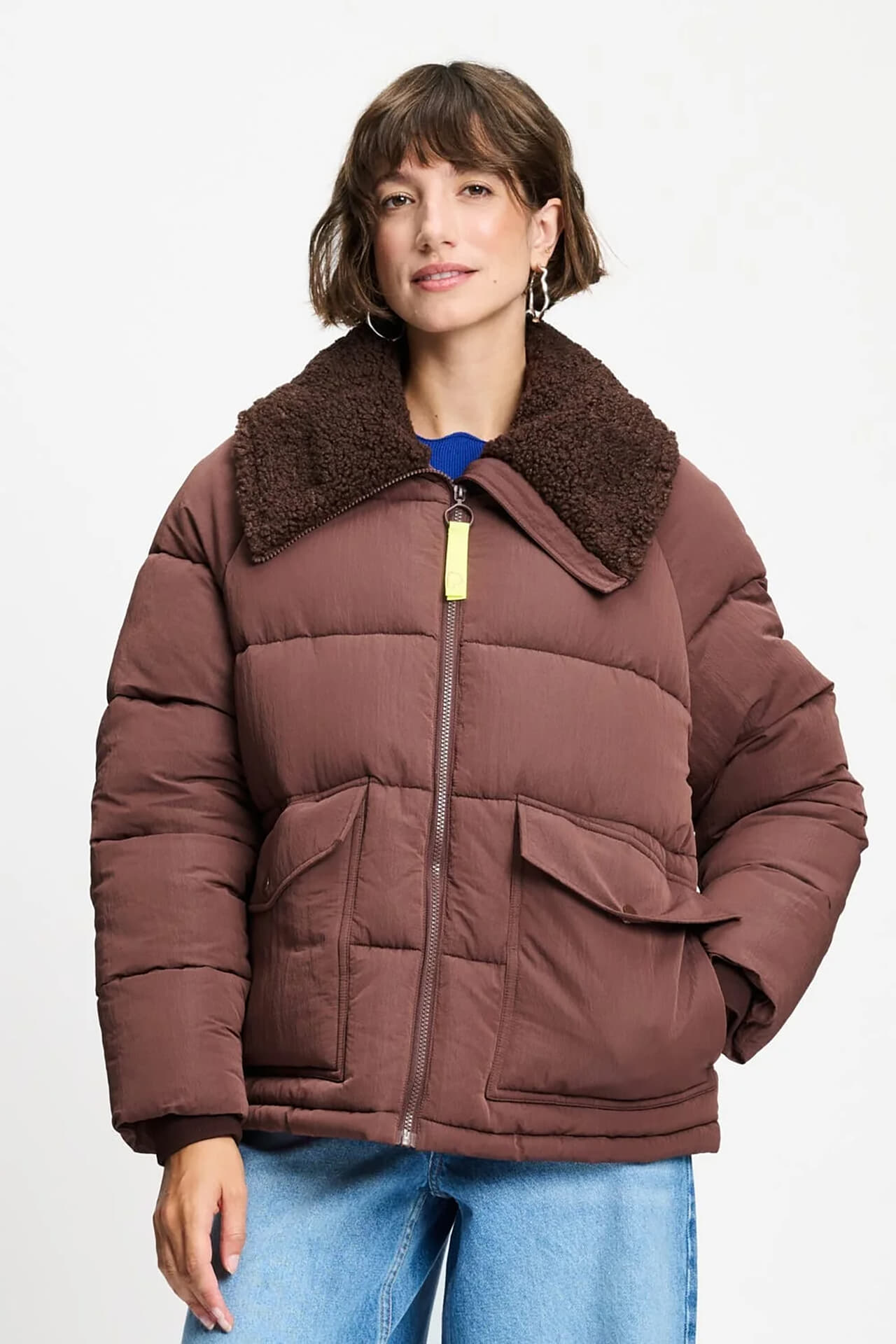Pom Amsterdam Jas Coco Chocolate Bruin