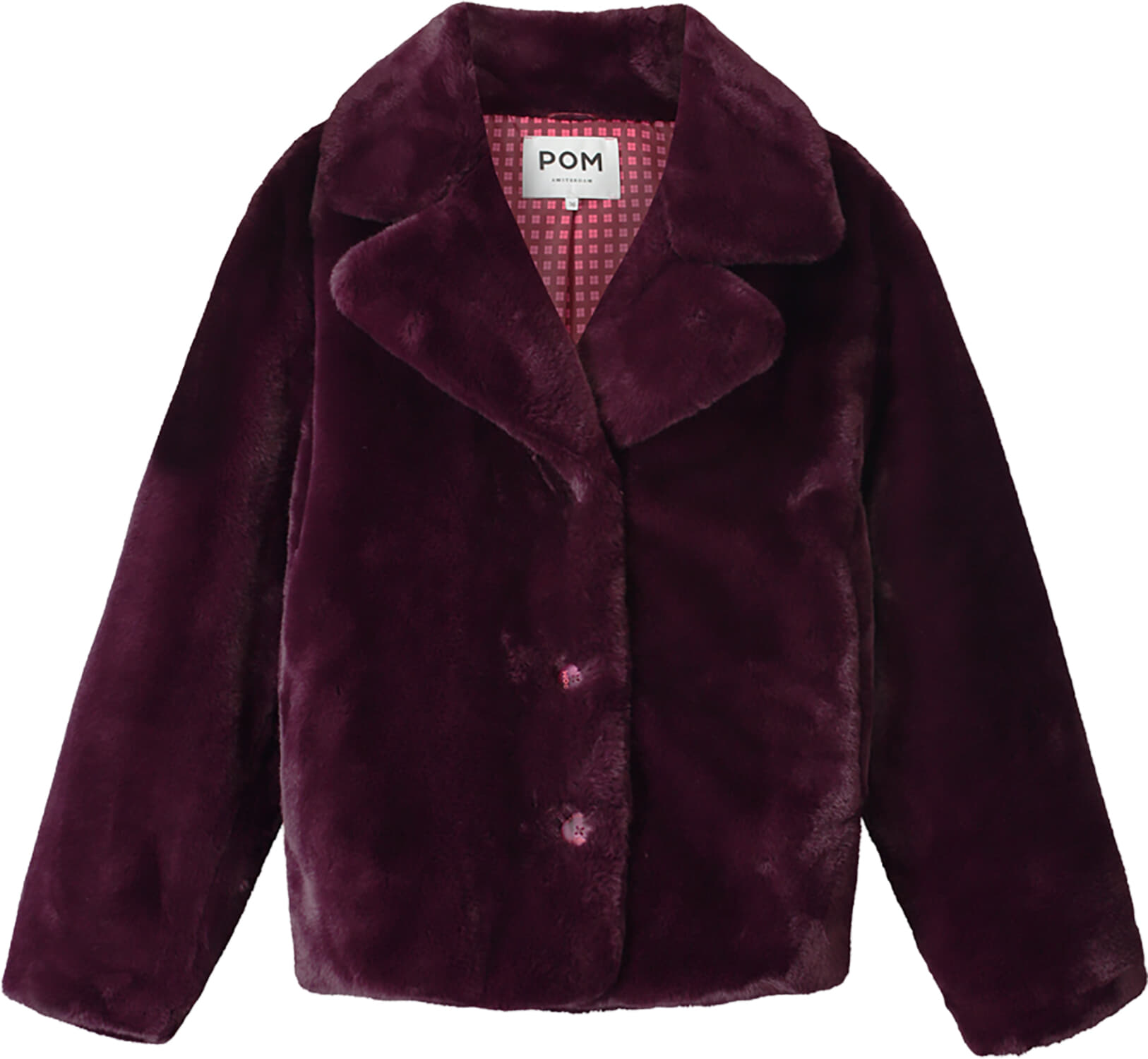 Pom Amsterdam Jas Cleo Dark Plum Paars
