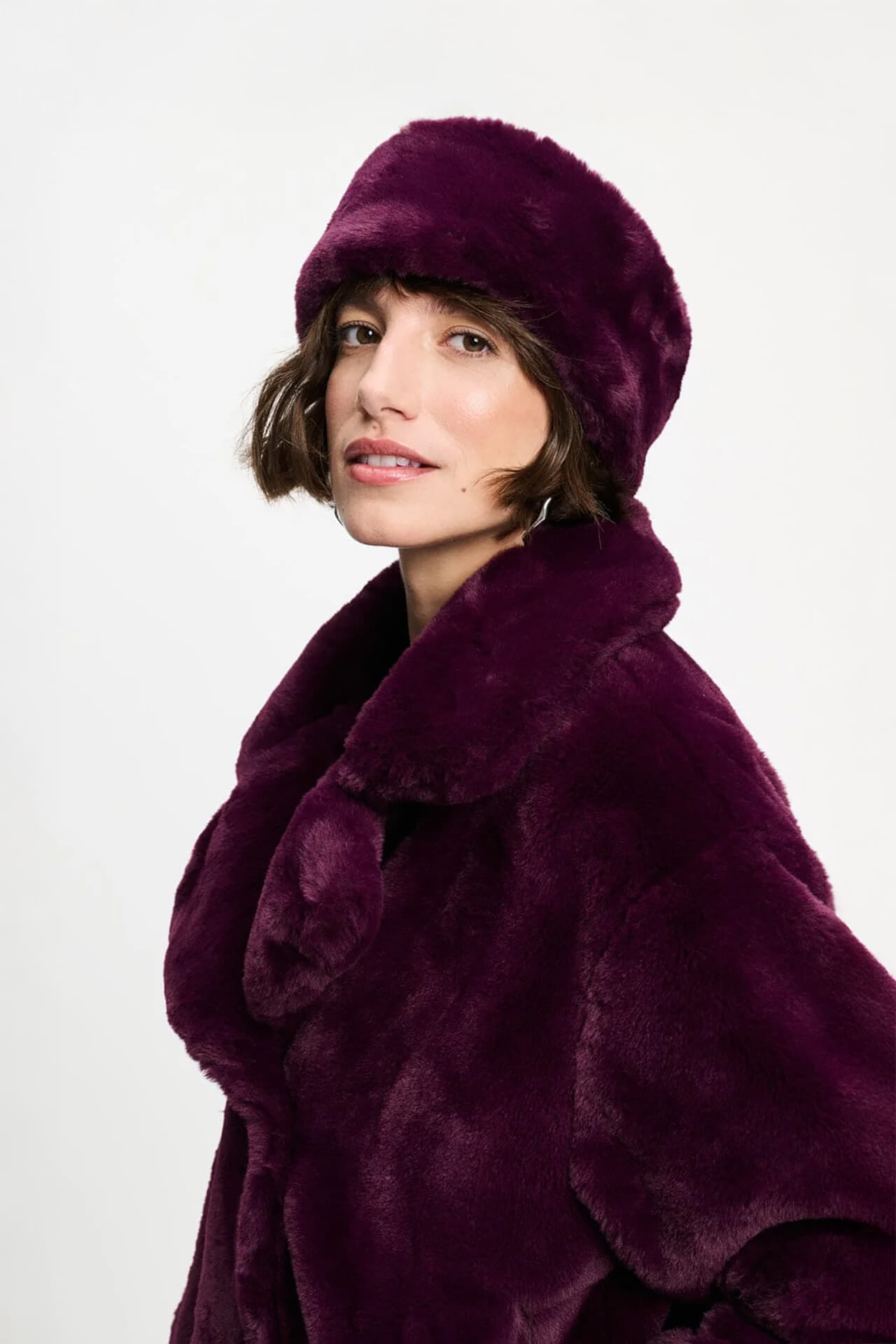 Pom Amsterdam Hoofdband Caitlyn Dark Plum Paars