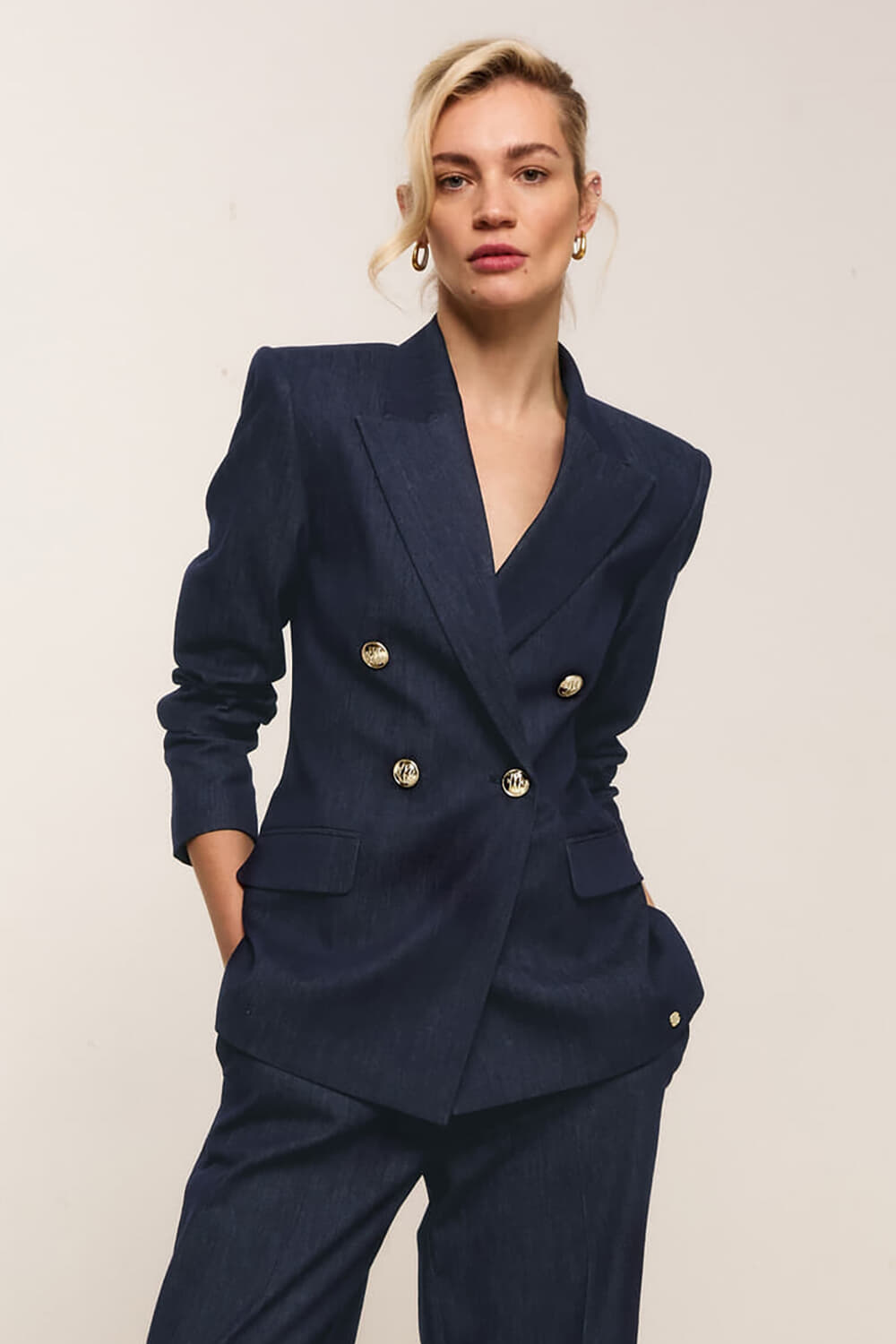 Josh V Blazer Bluebell Jeans Light