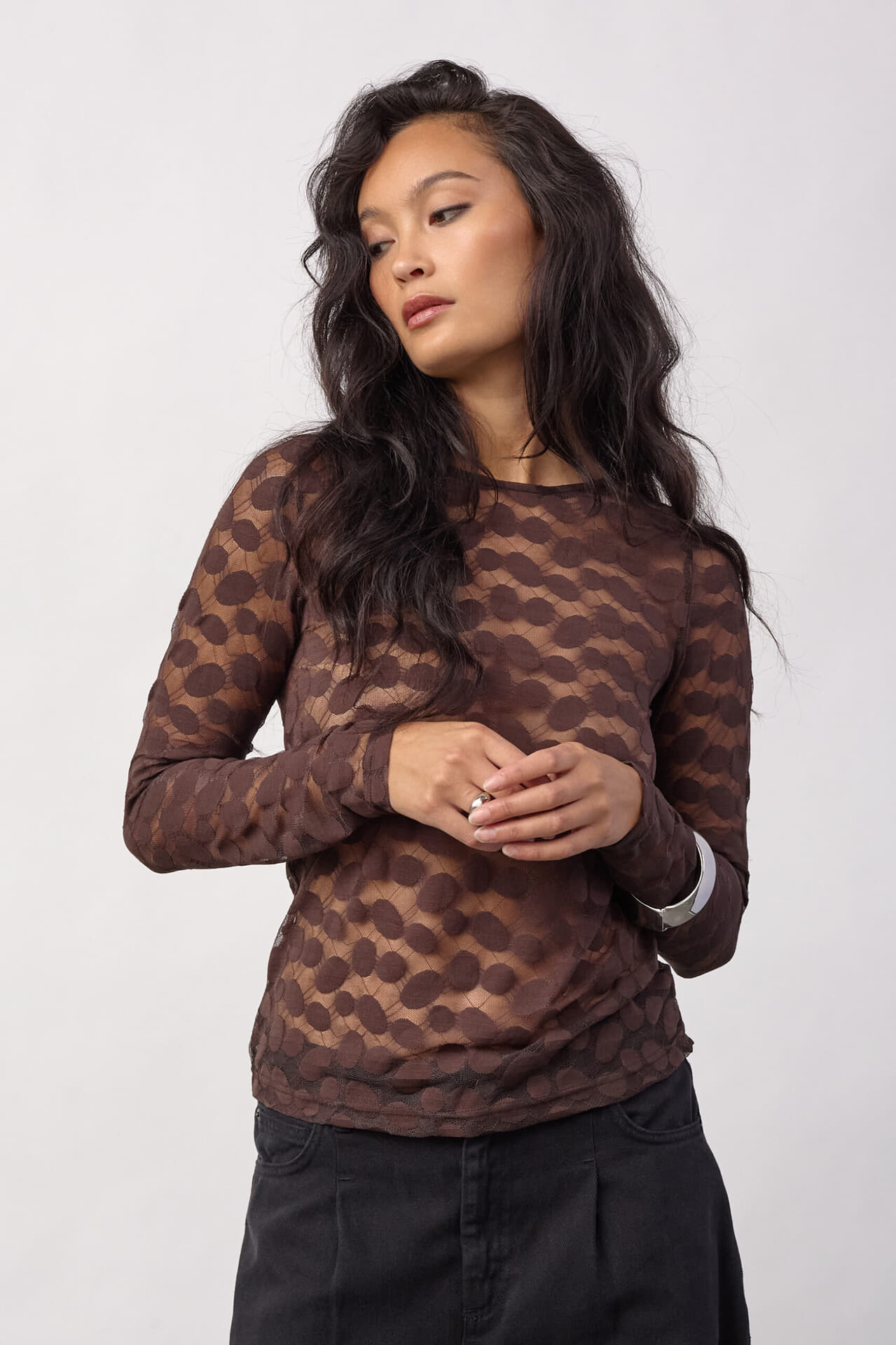 Co'couture Top Penola O-neck Bruin