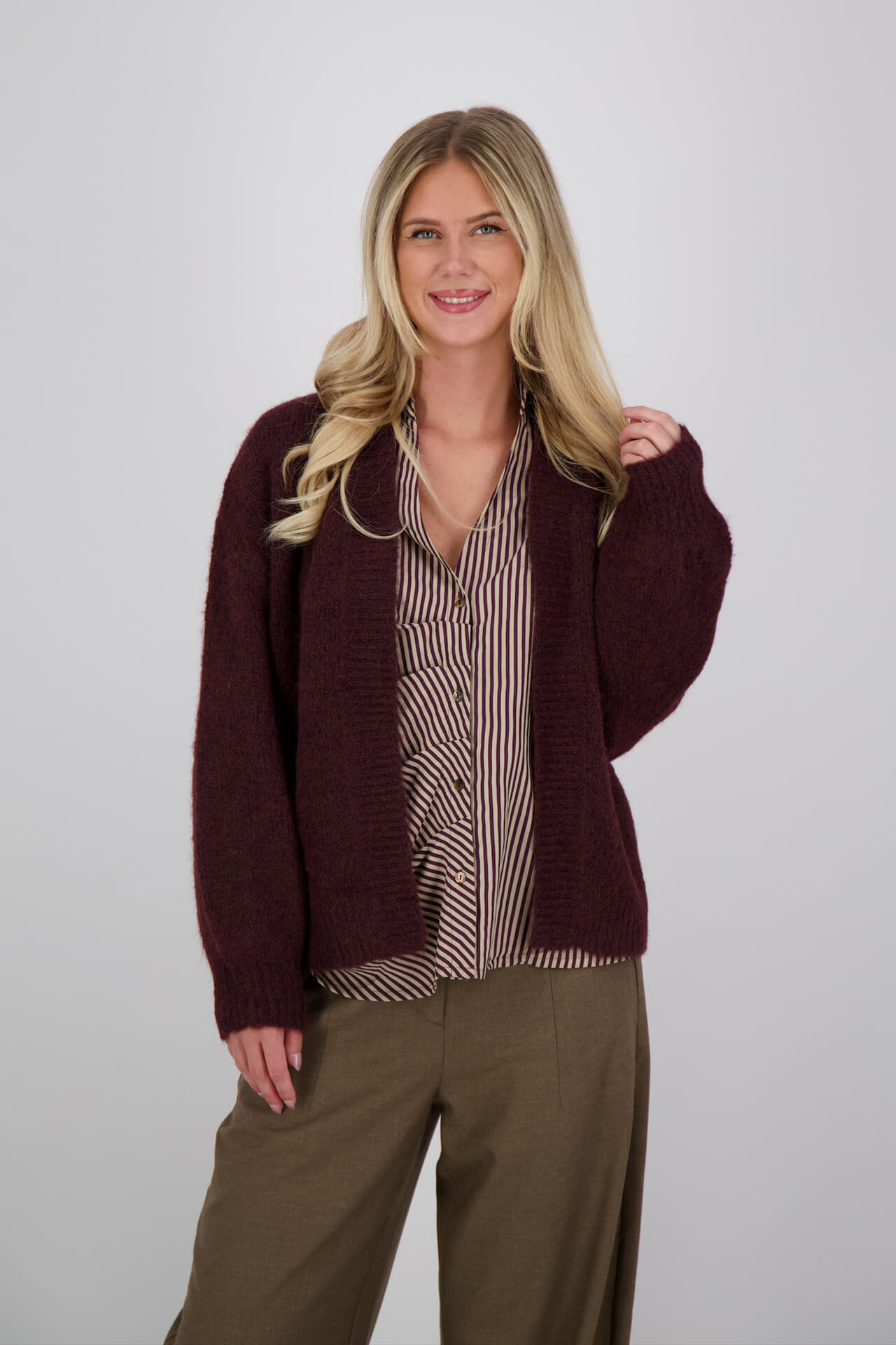 Summum Vest Cozy Bordeaux Rood
