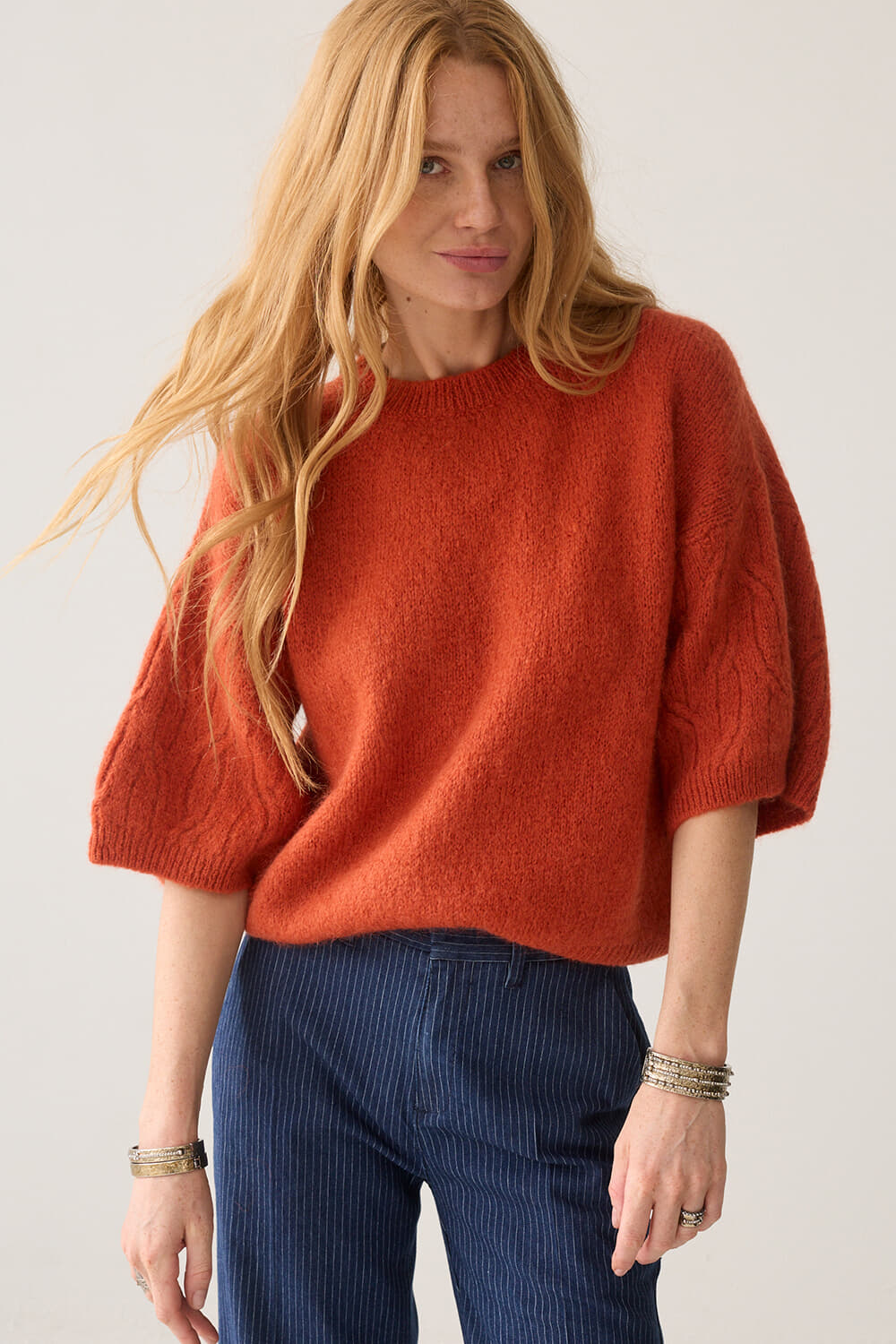 Summum Trui Boxy Mohair Wol Rood