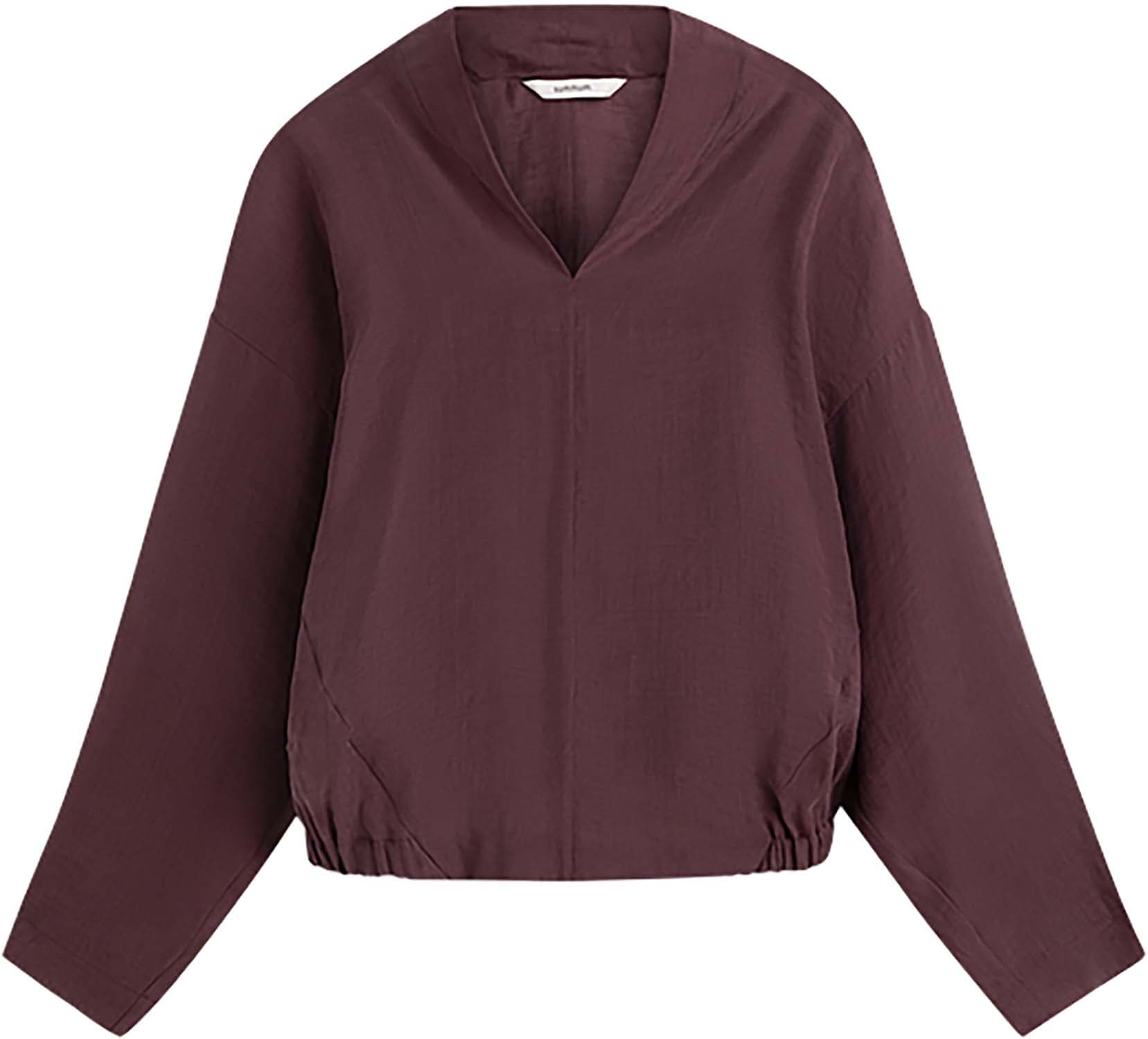Summum Top V-hals Bordeaux Rood