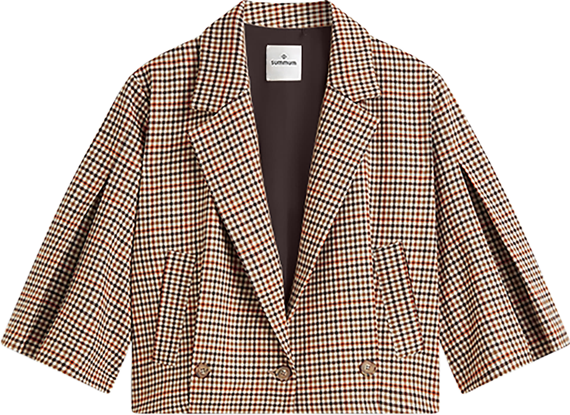 Summum Blazer Goji Berry Check  Multi
