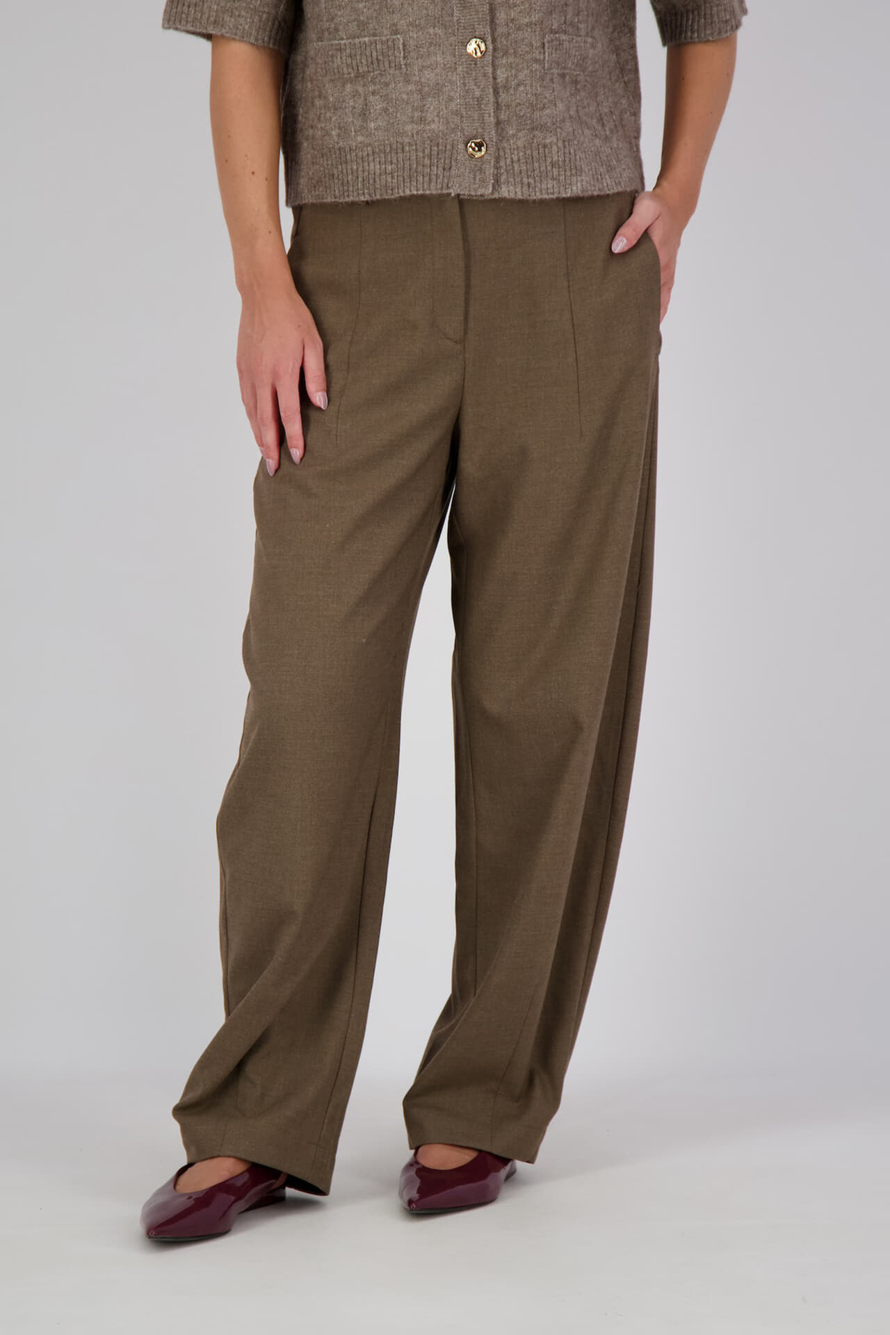 Summum Broek Barrel Twill Taupe