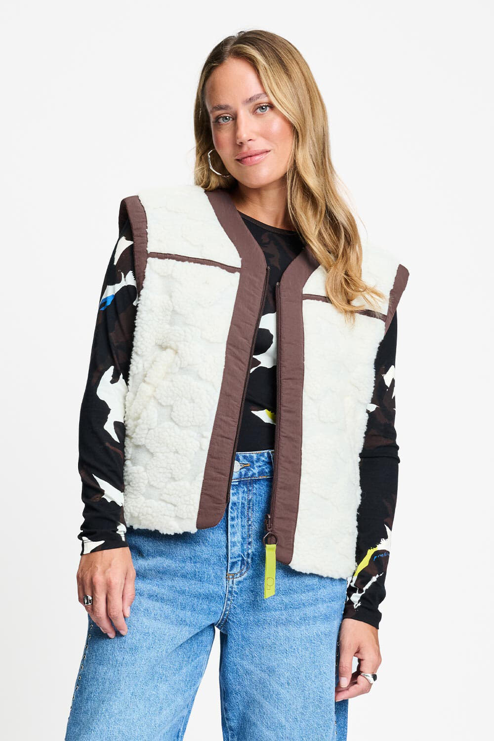 Pom Amsterdam Gilet Gigi Beige