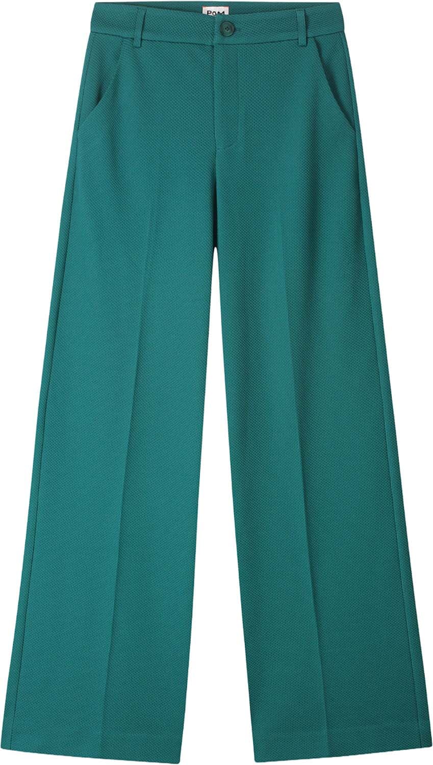 Pom Amsterdam Broek Lara Teal Groen