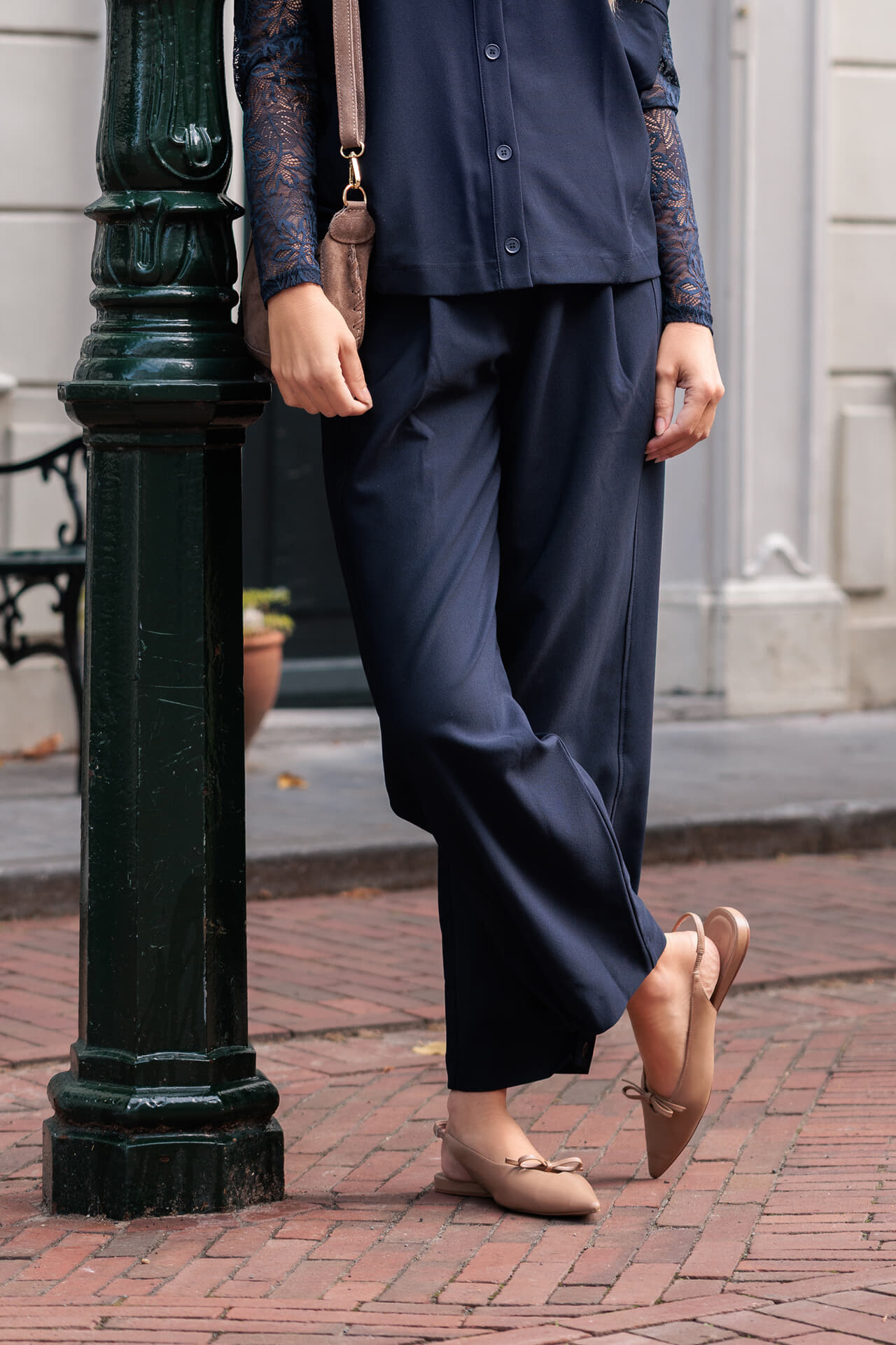 Aimée The Label Broek Colombia Navy