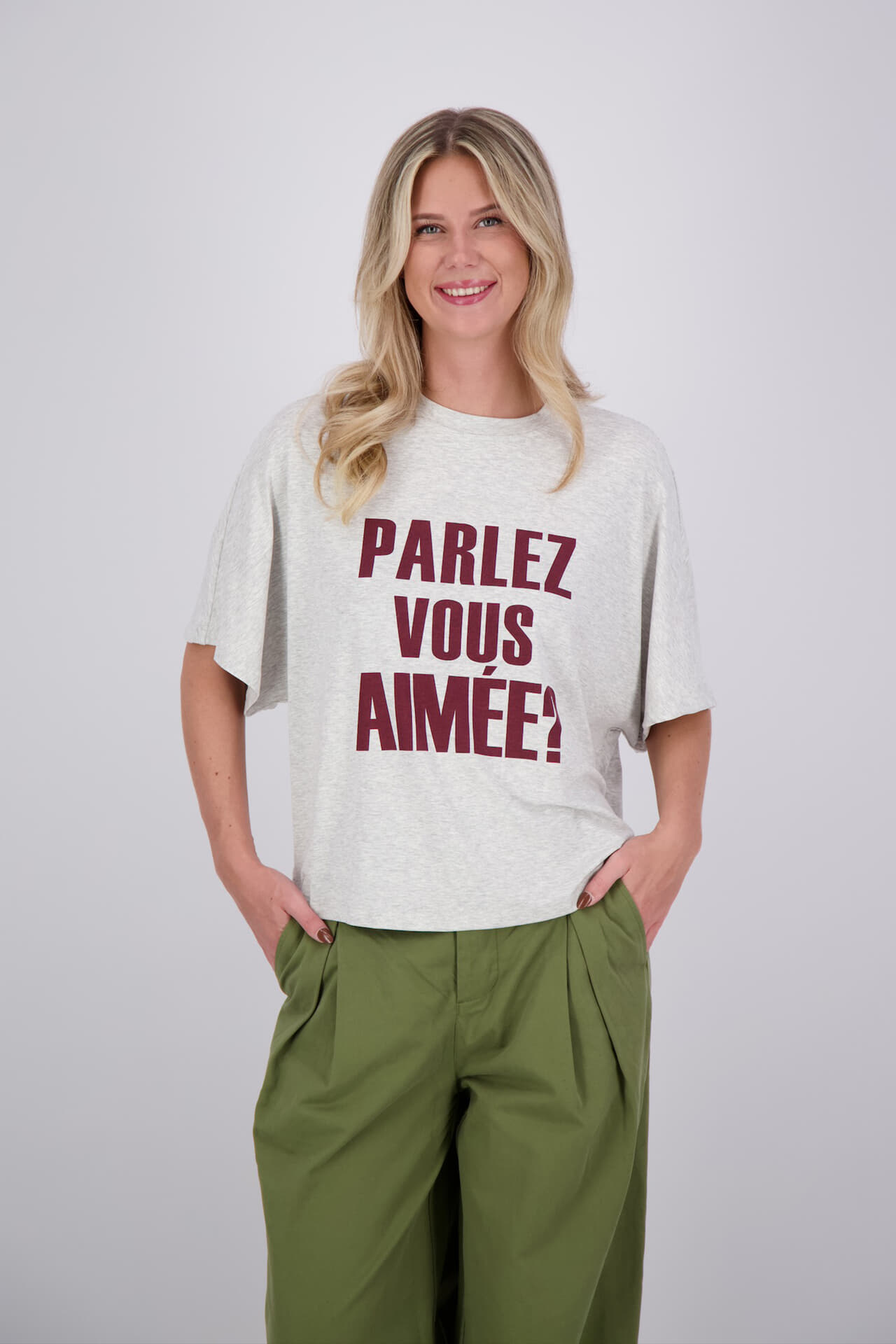 Aimée The Label Top Elara Grijs