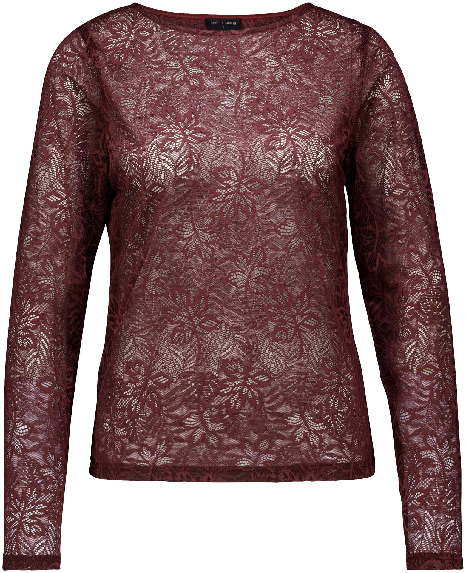 Aimée The Label Top Tonny Bordeaux Rood