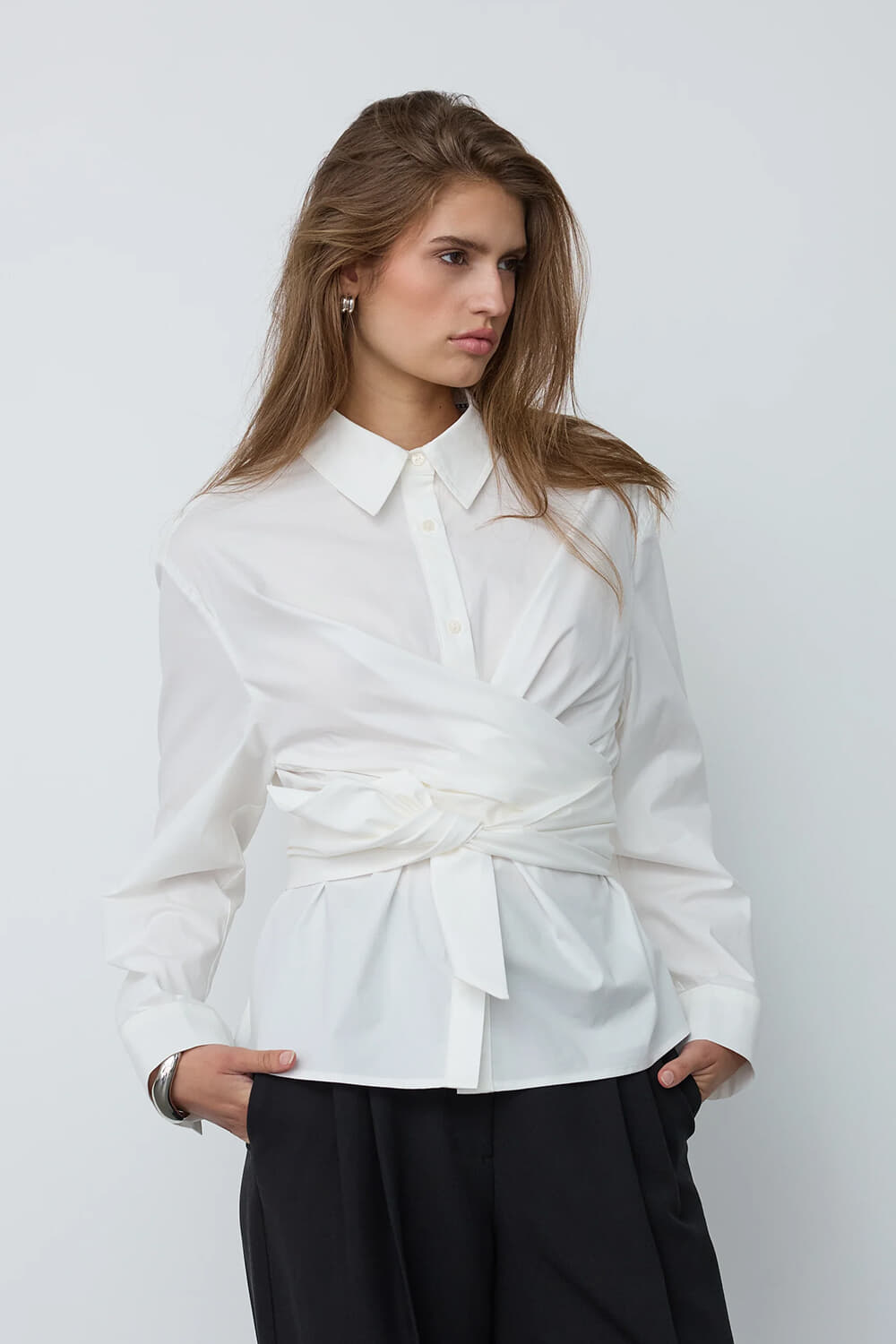 Co'couture Blouse Halen Tie Wit