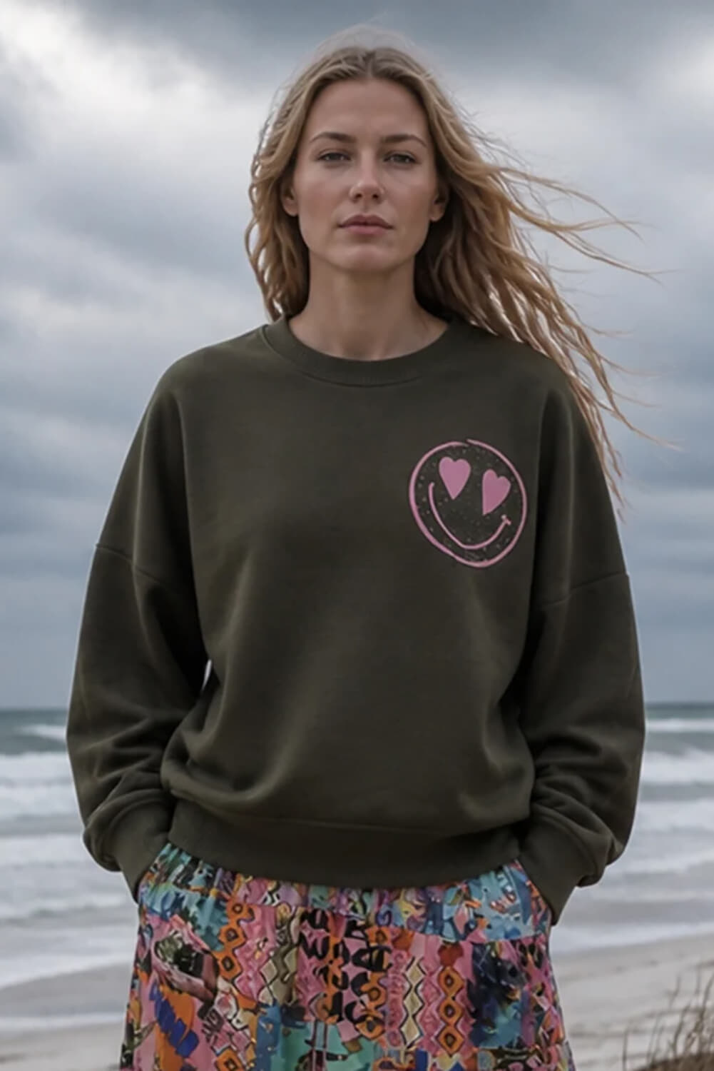 Miss Goodlife Sweater Groen