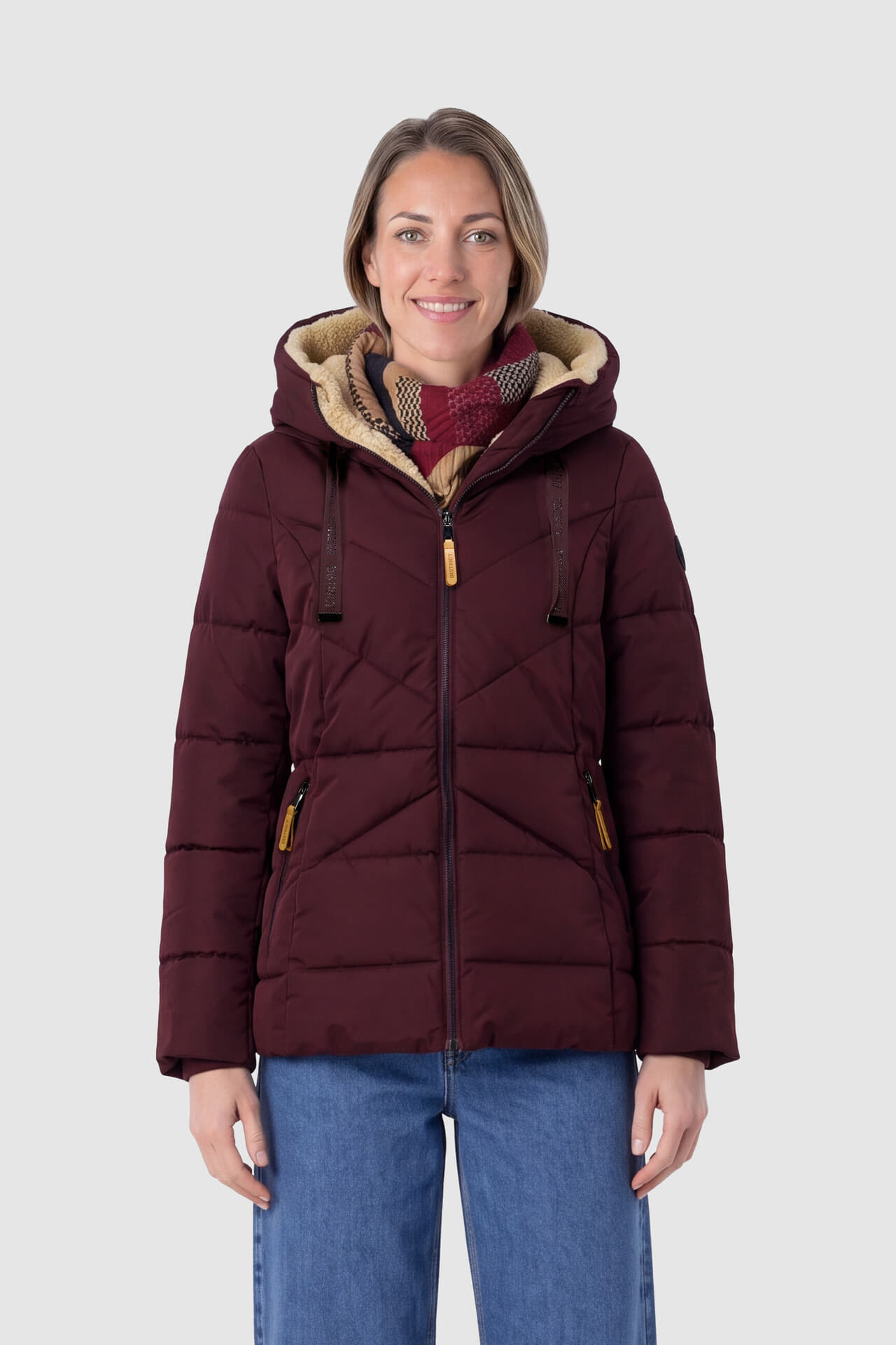 District Jas Biscuit  Bordeaux Rood