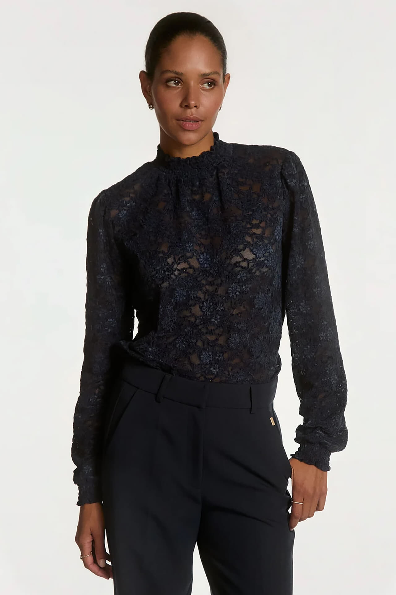 Aaiko Top Tory Lace Jeans donker