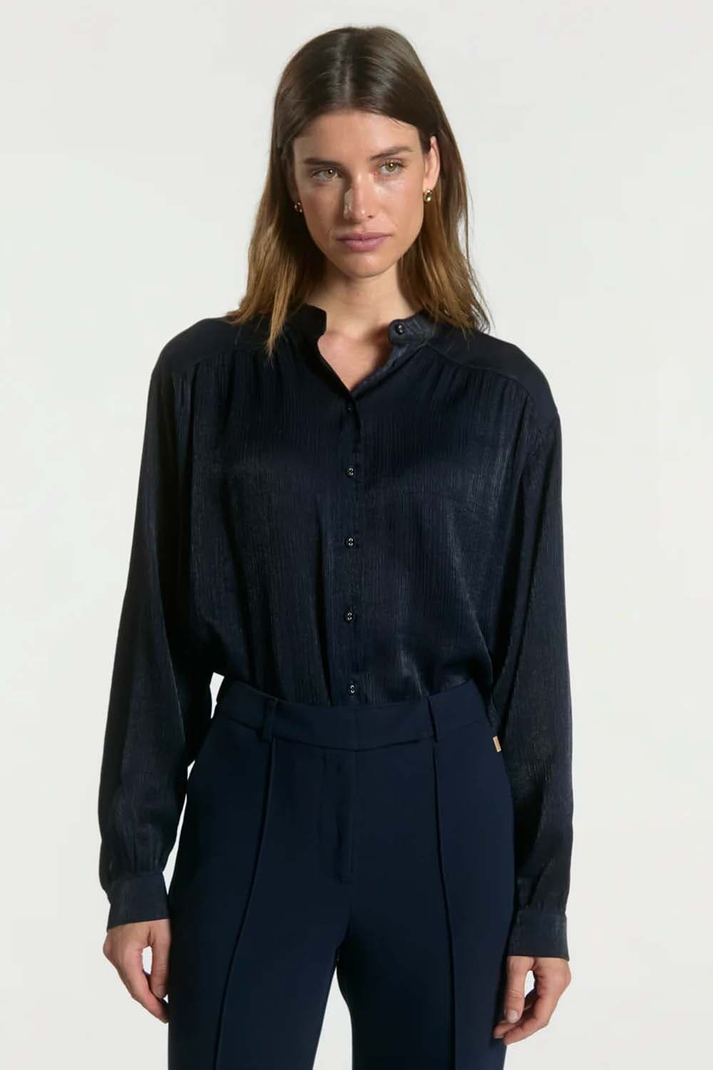 Aaiko Blouse Liv Jeans donker
