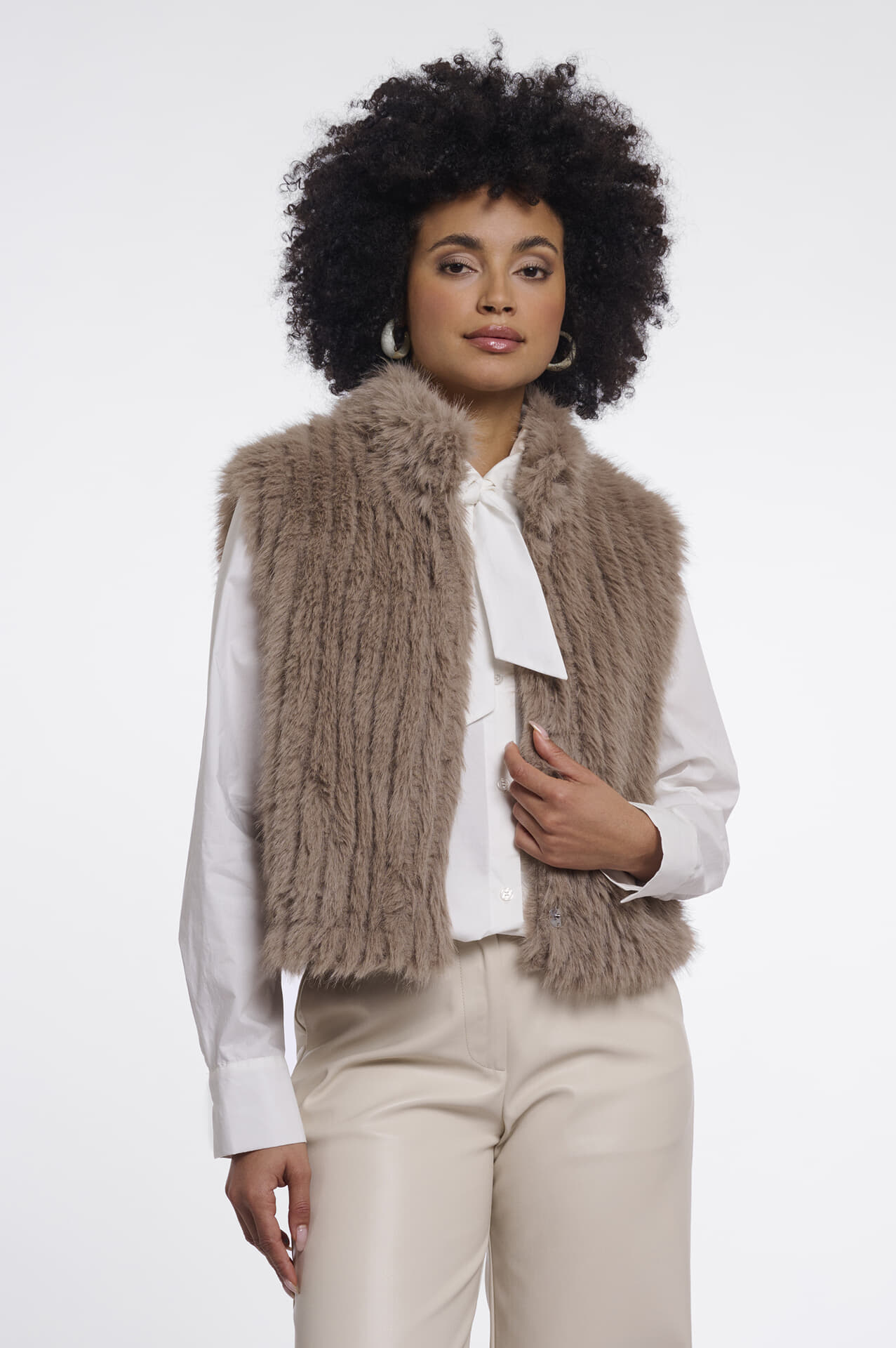 Rino & Pelle Gilet Dava Beige