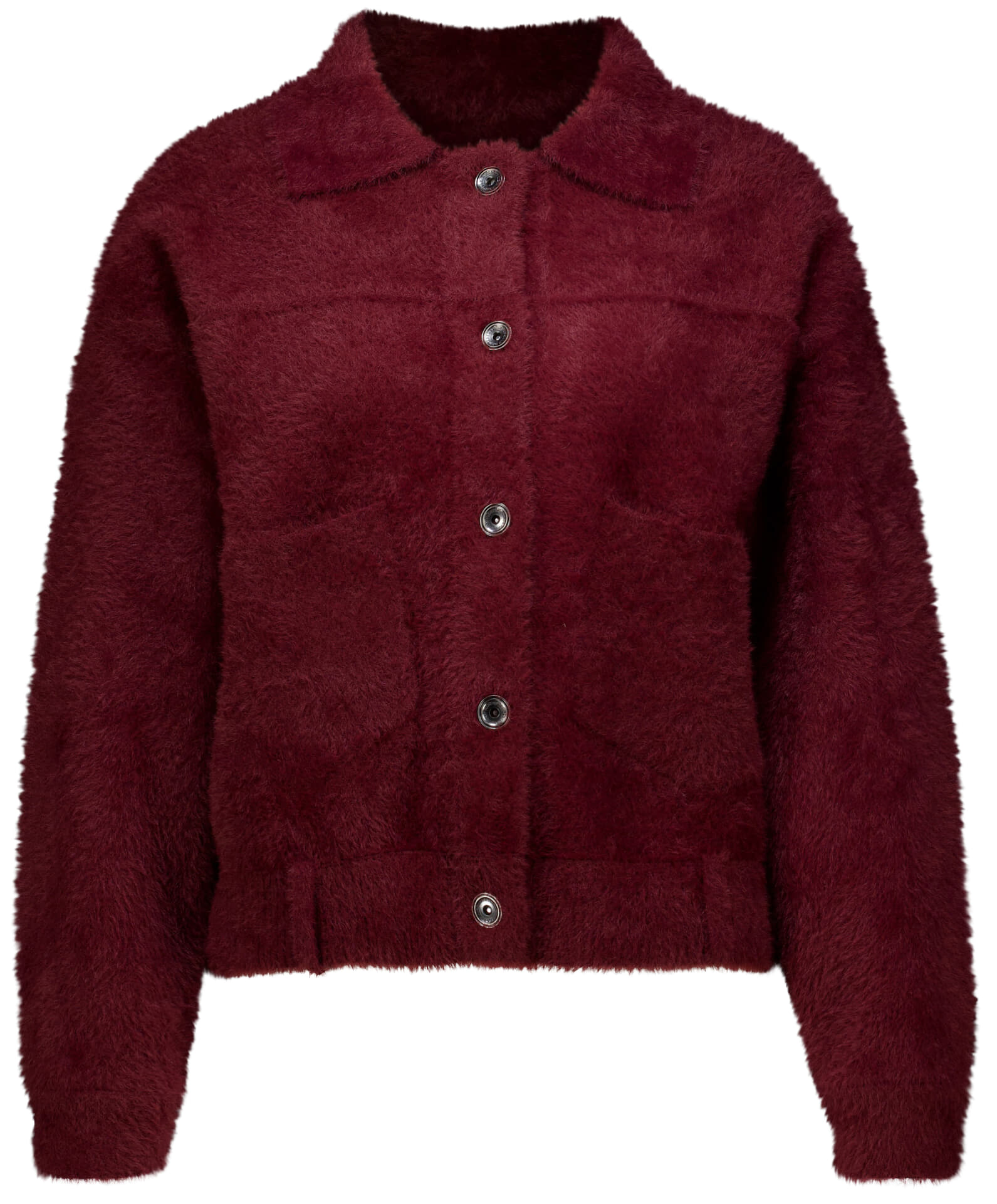 Rino & Pelle Vest Bubbly Boxy  Bordeaux Rood