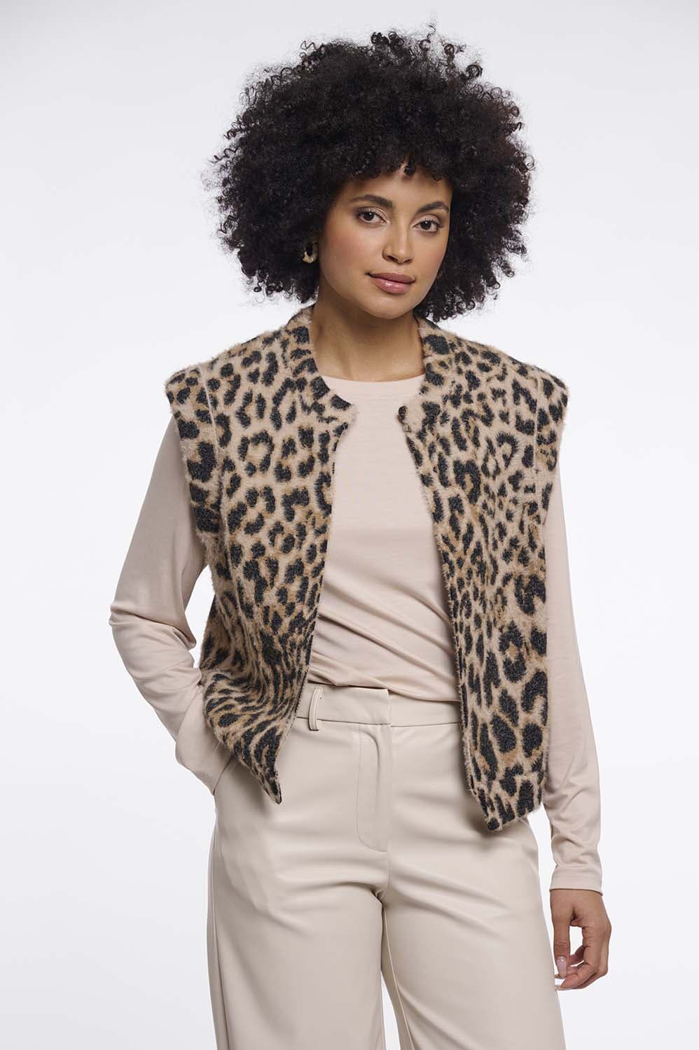 Rino & Pelle Gilet Elona Beige