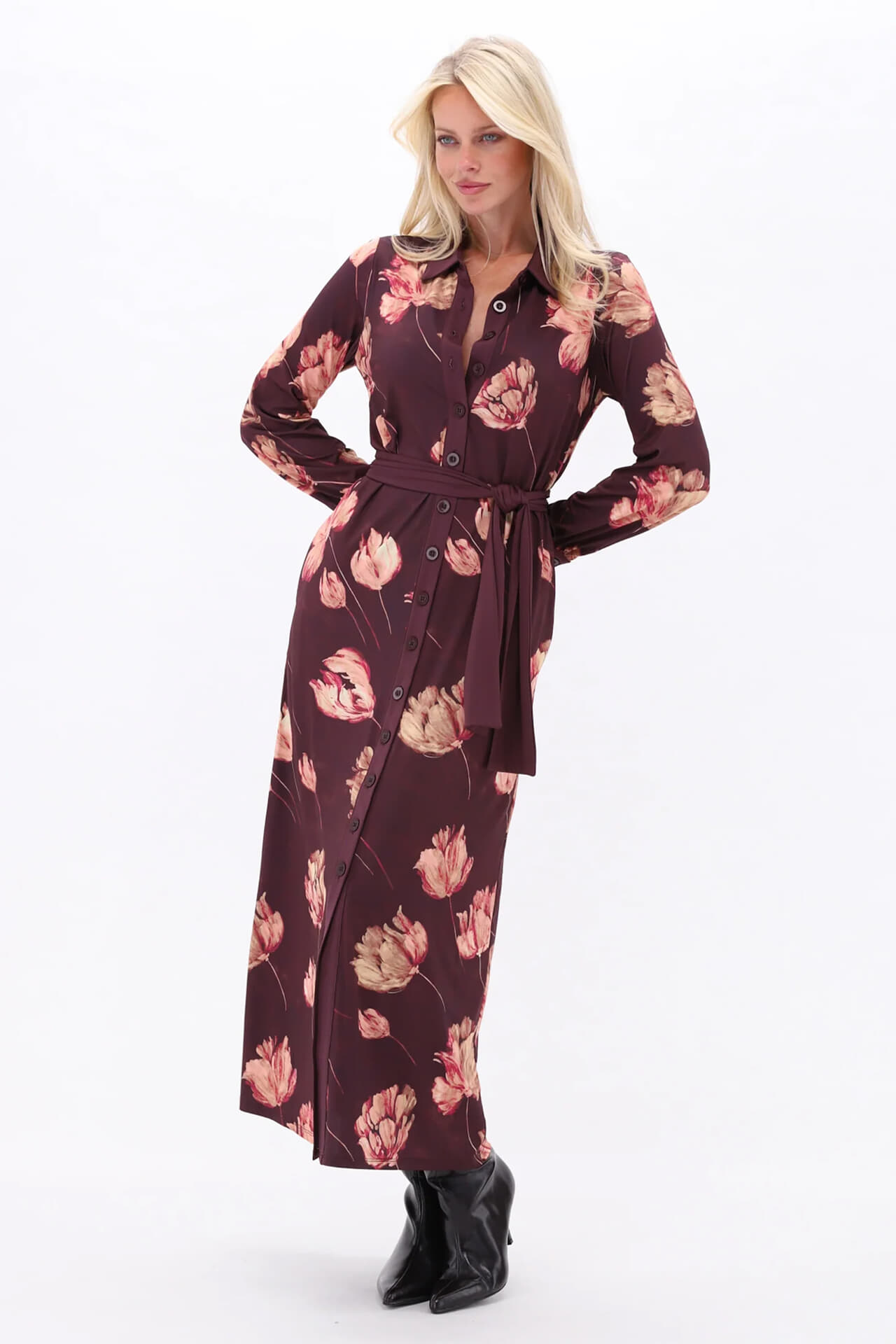 K Design Jurk Bordeaux Rood