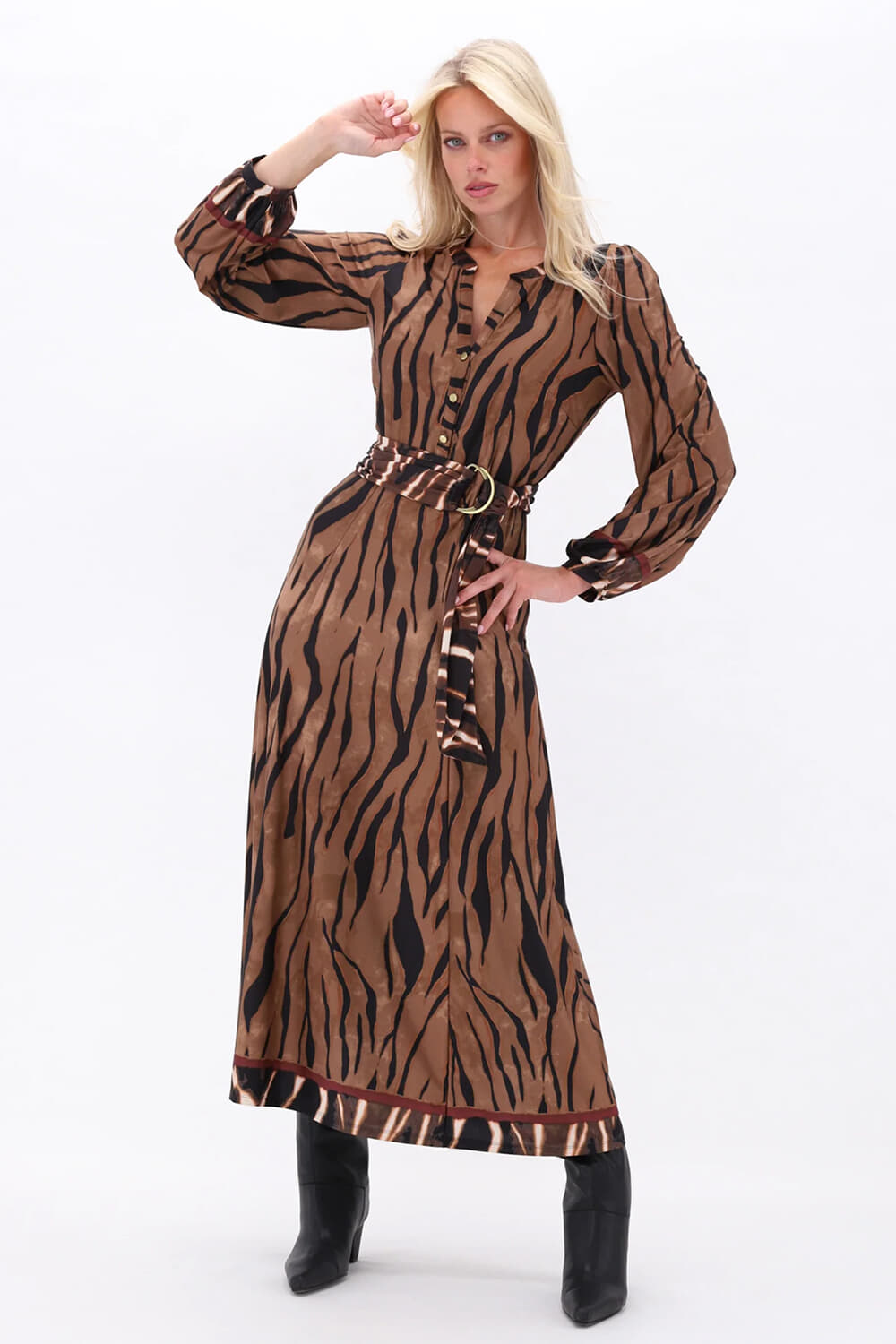 K Design Jurk Bruin