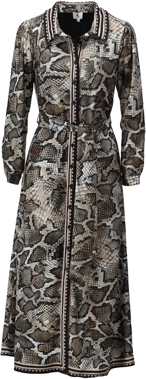 K Design Jurk Donker Bruin