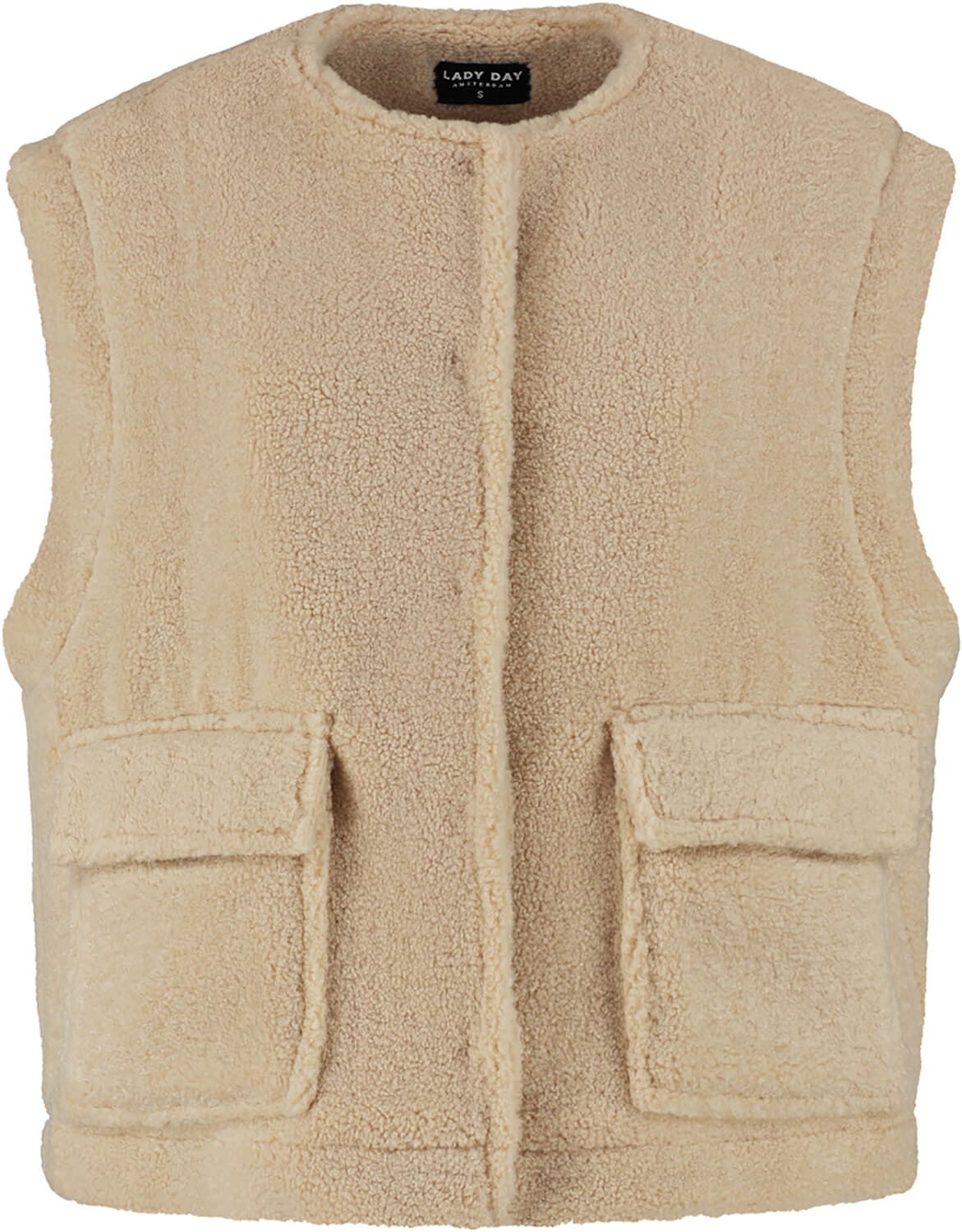 Lady Day Gilet Curly Beige