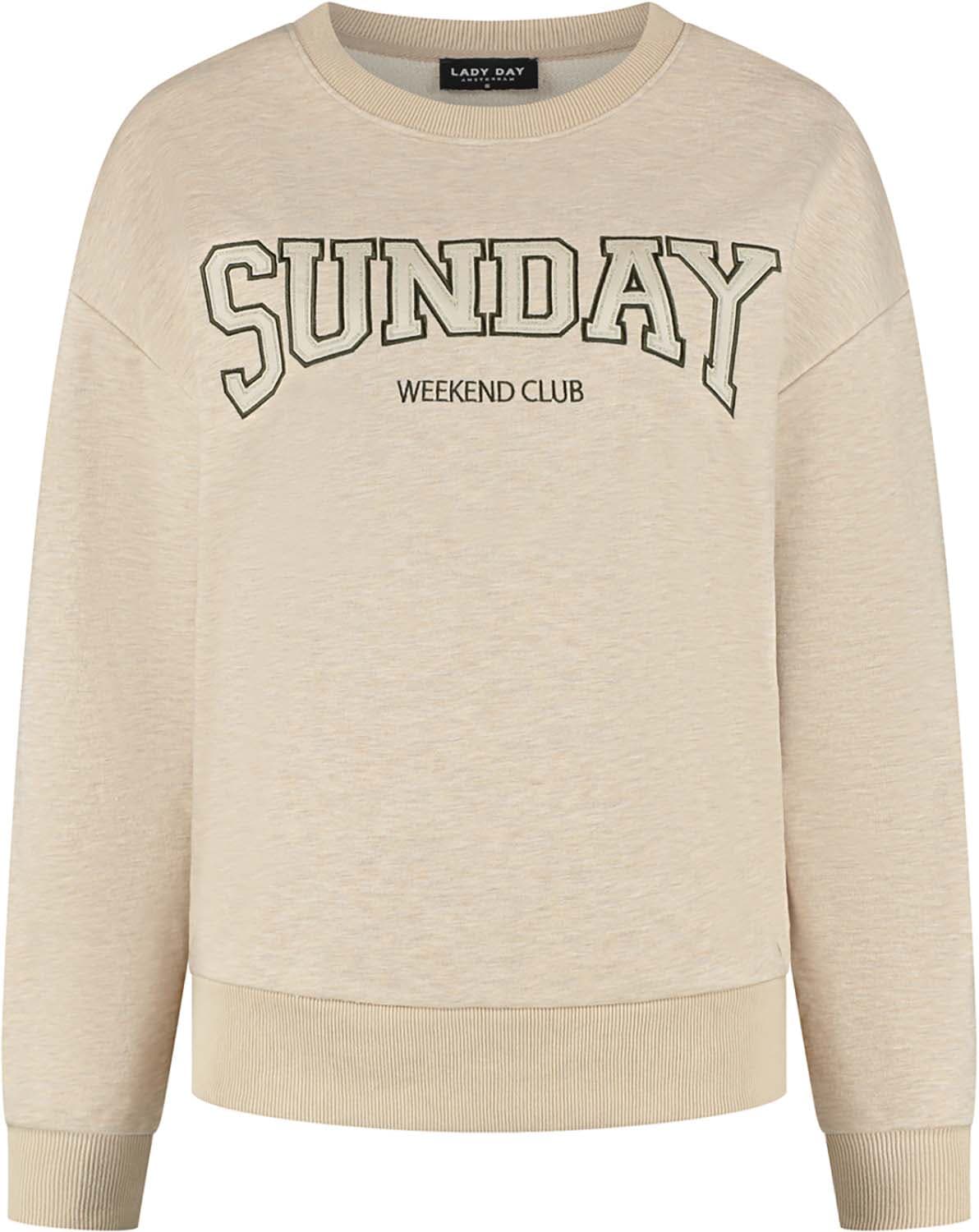 Lady Day Sweater Sunday mel. Beige