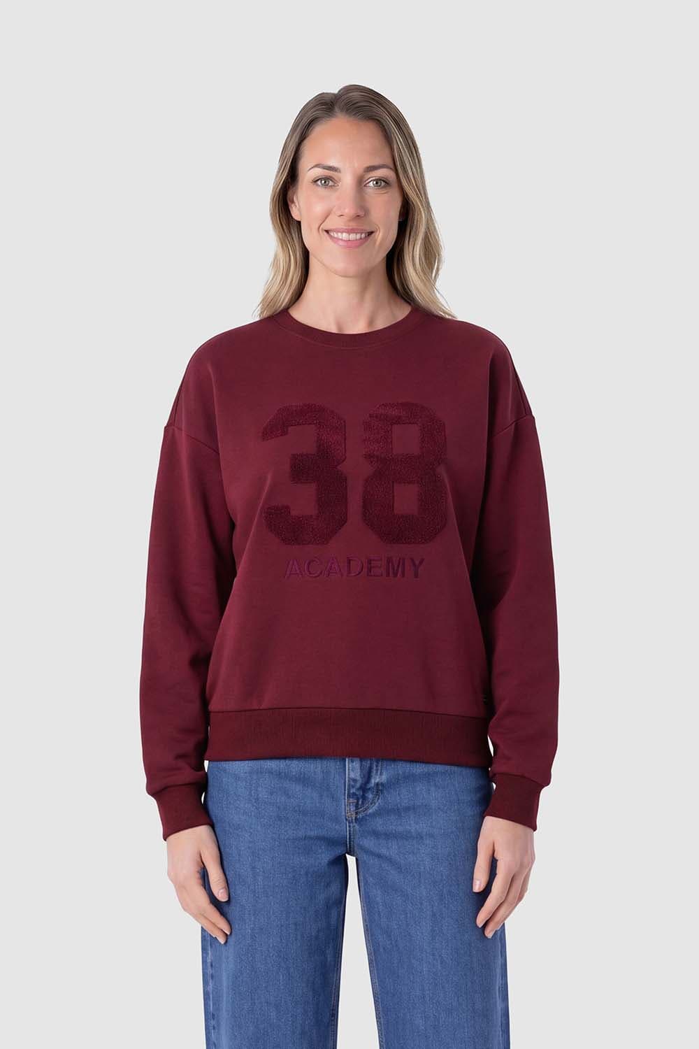 Lady Day Sweater Acedemy Bordeaux Rood