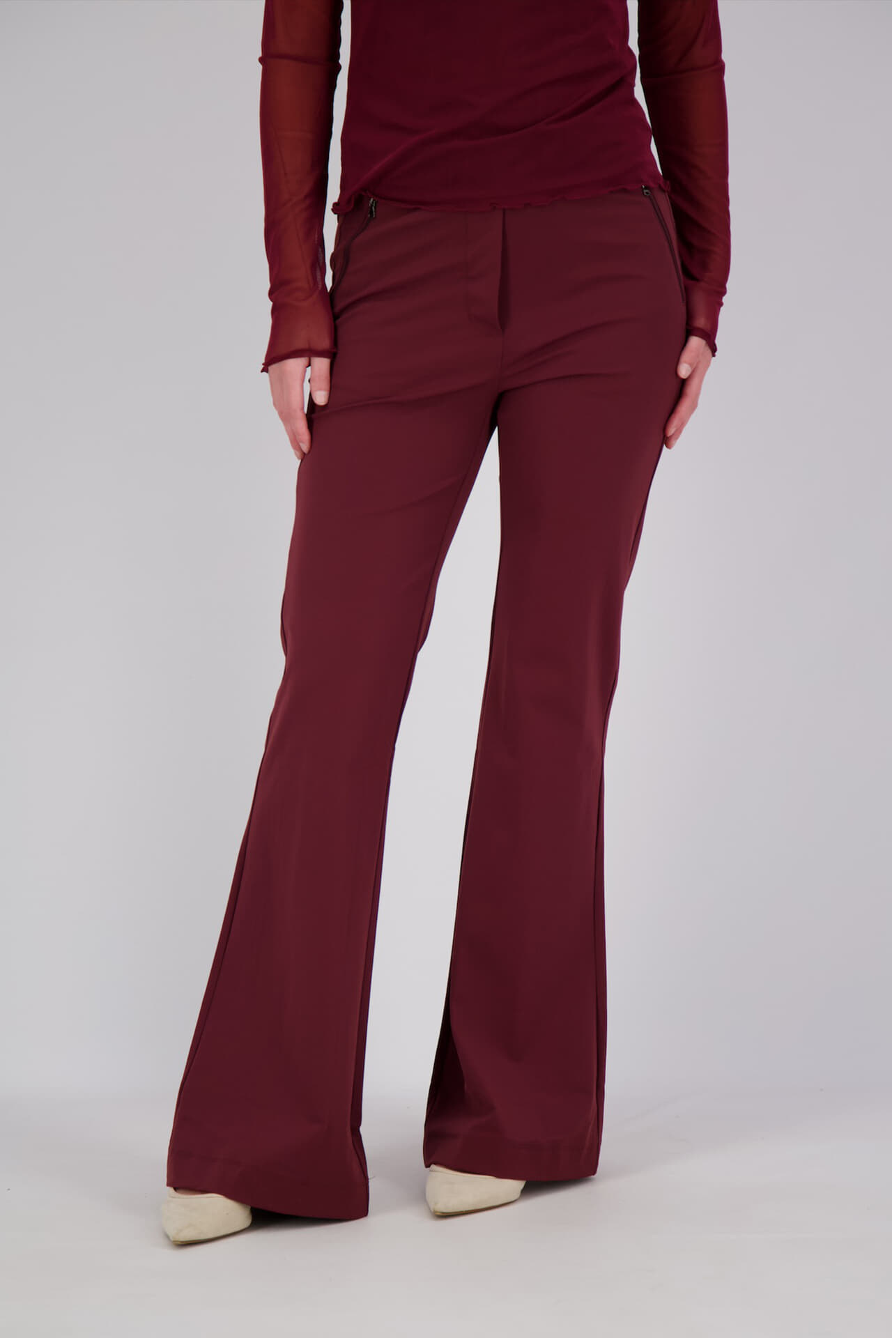 Lady Day Broek Maddy Bordeaux Rood