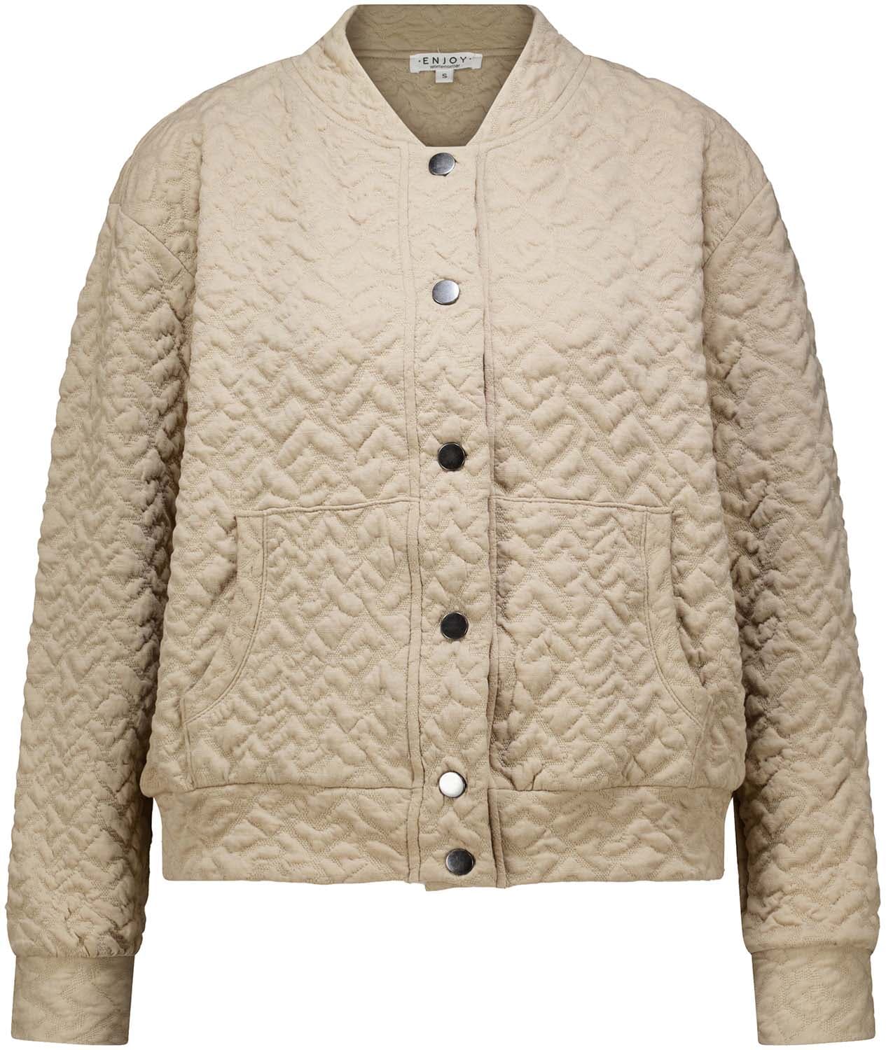 Enjoy Bombervest Structuur Beige