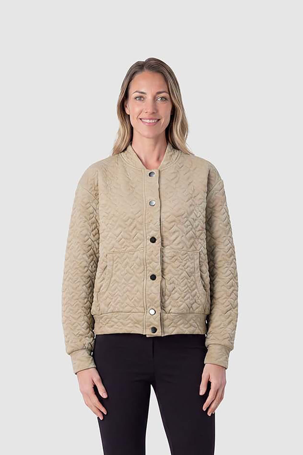 Enjoy Bombervest Structuur Beige