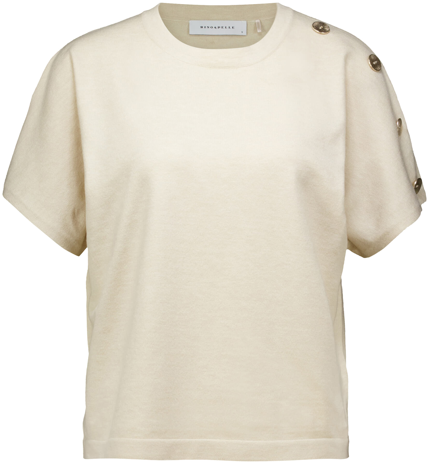 Rino & Pelle Pullover Otillia with short sleeves Beige
