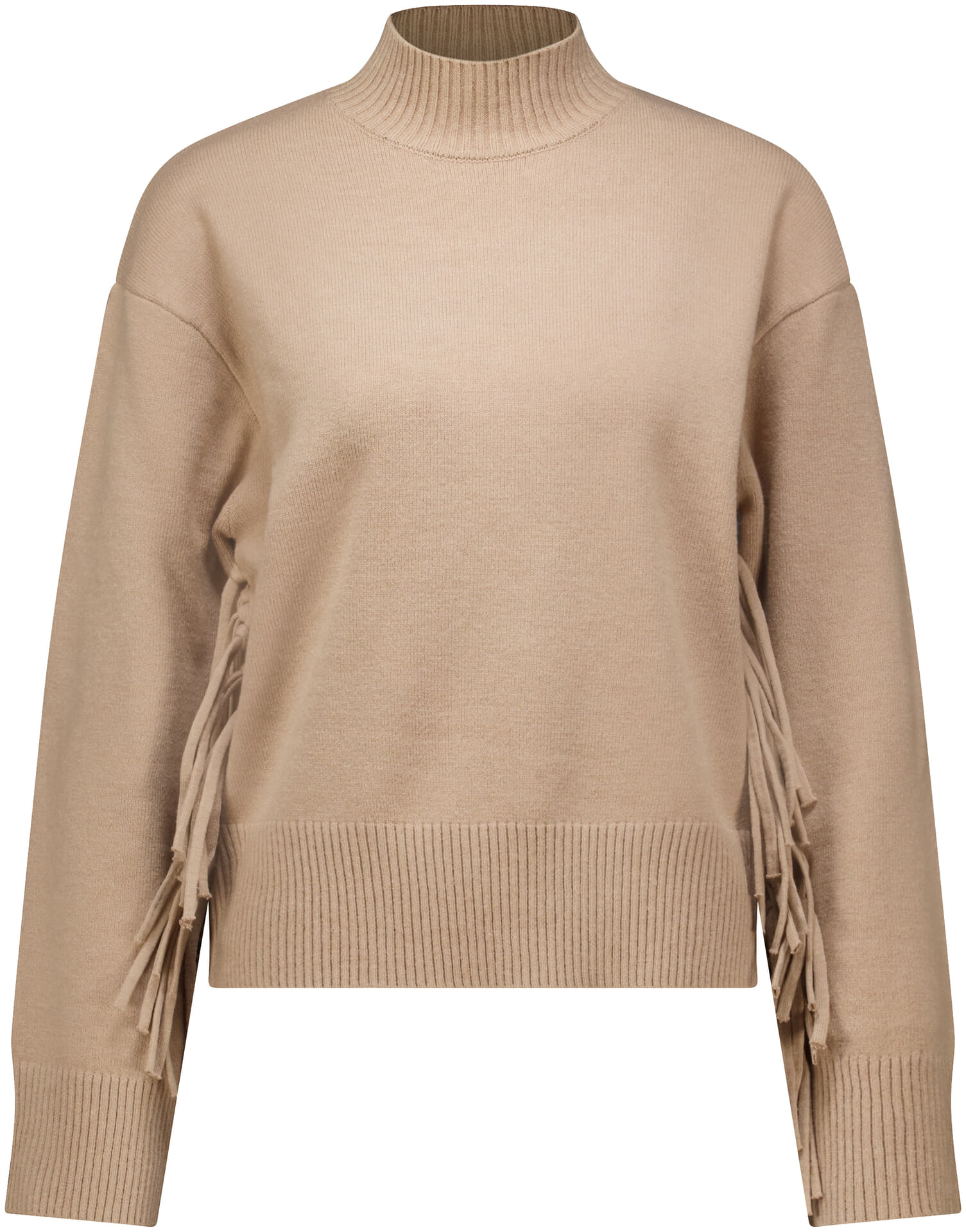Rino & Pelle Pullover Melis with fringes Beige