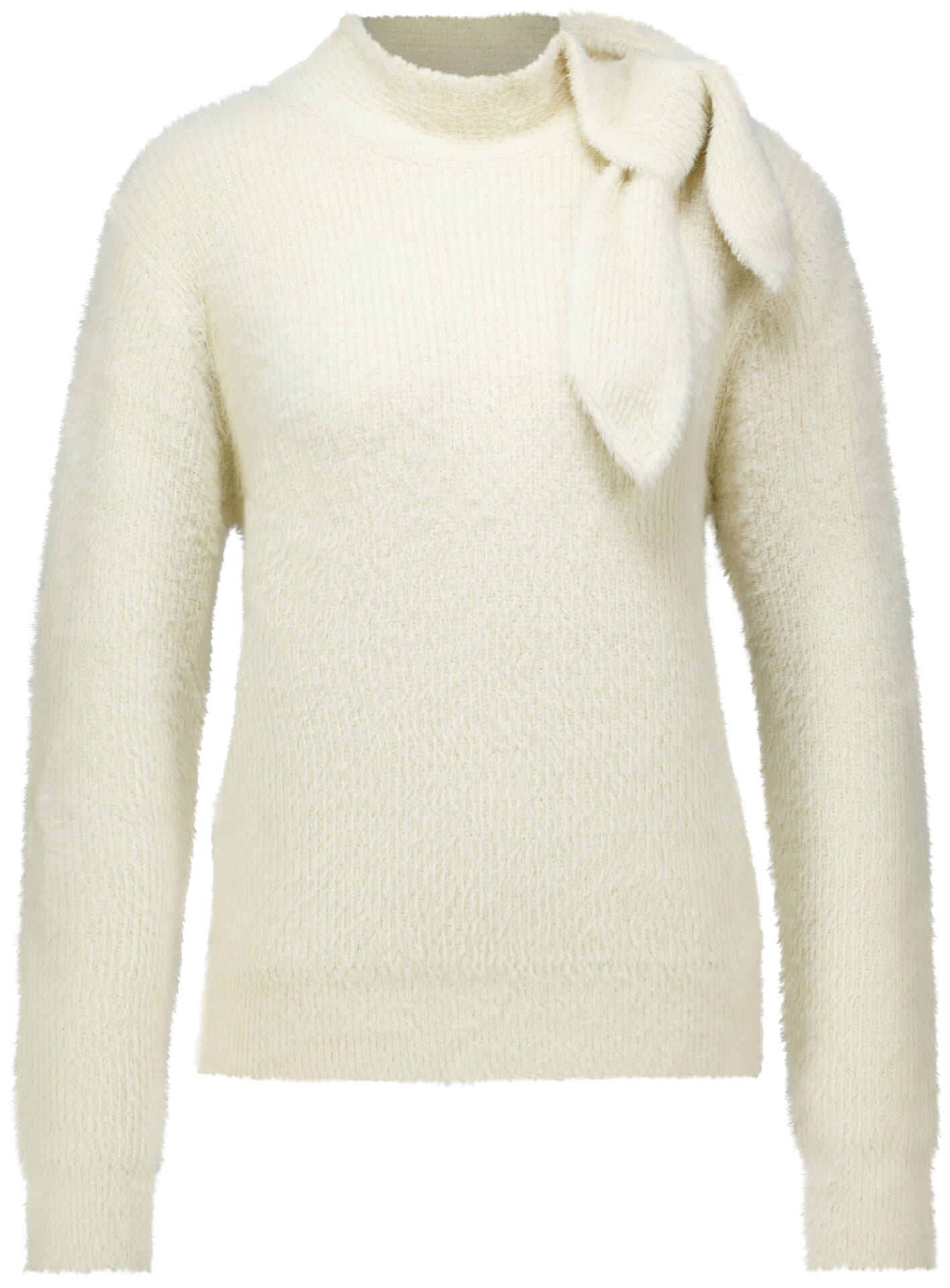 Rino & Pelle Pullover Griselda With Bowtie Neckline Beige